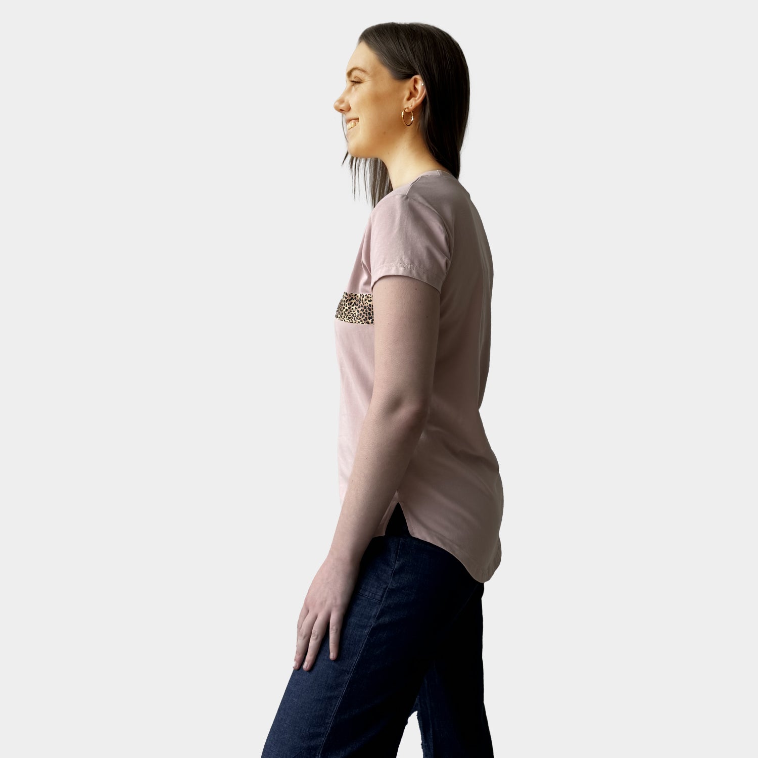 AM01292-1 LEOPARD&CROSS TEE (SALE)