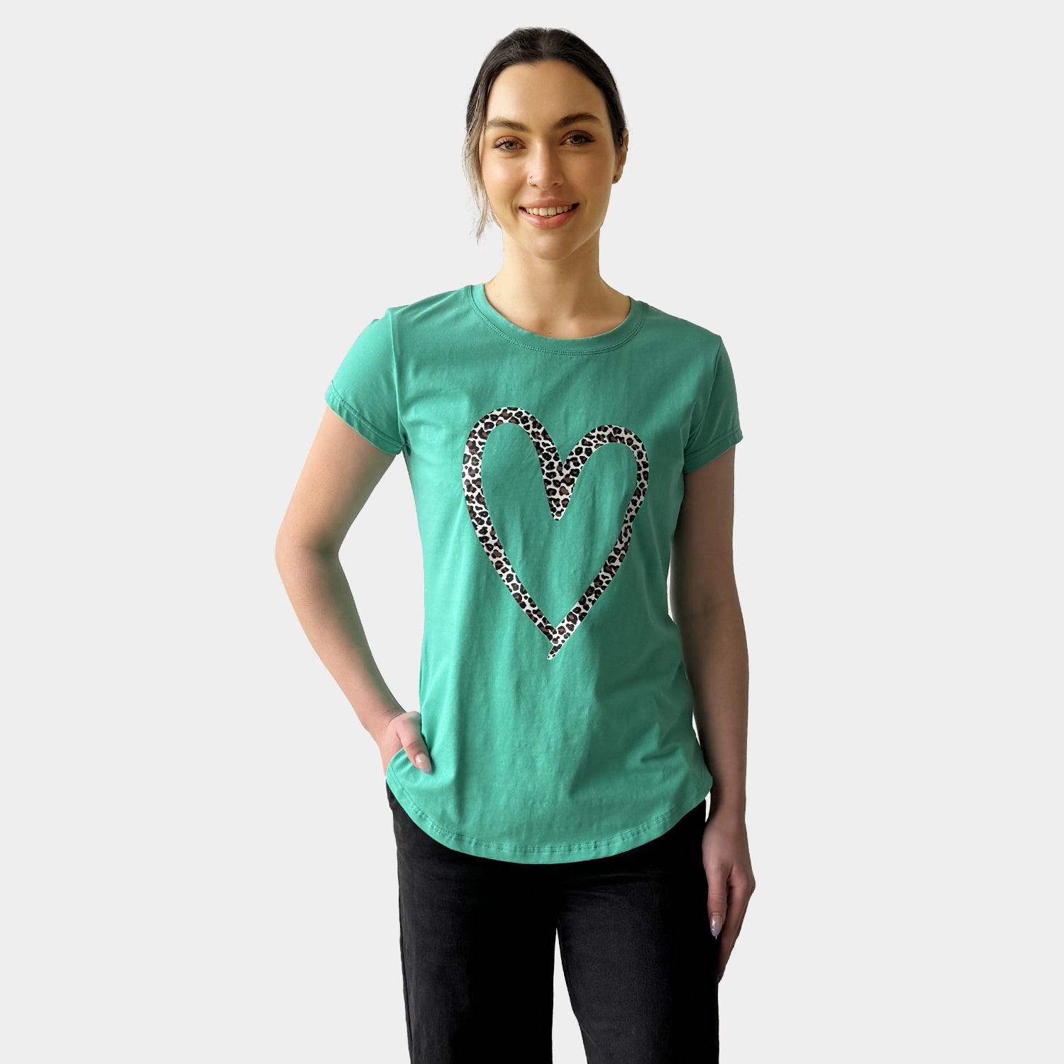 AM01292 LEOPARD LOVE TEE (SALE)