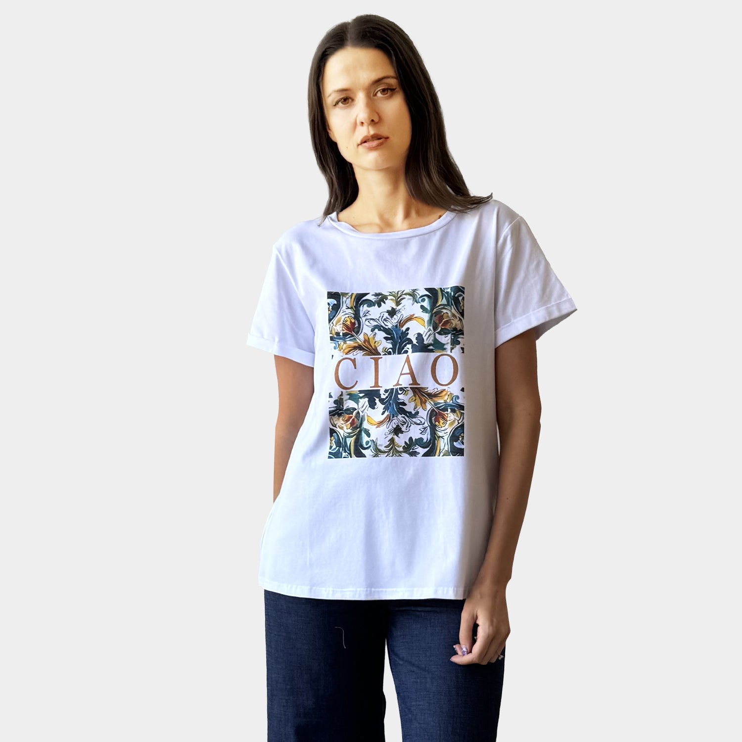 AM24065 CIAO PRINT TEE