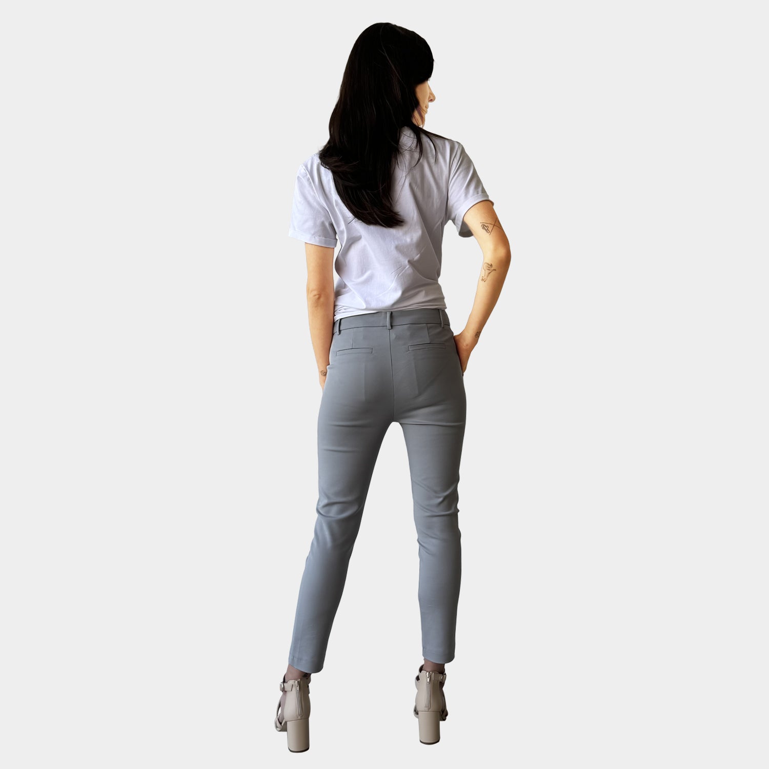 AM022183 SKINNY LEG SUIT PANTS