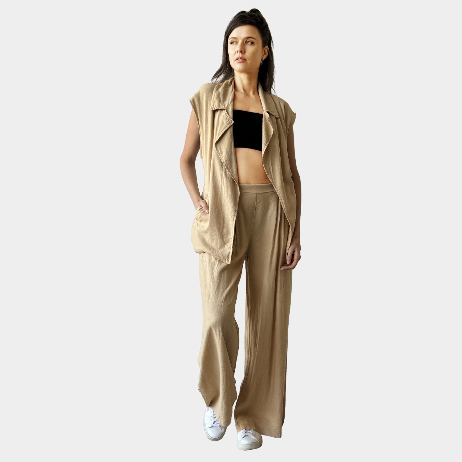 AIY80101 VEST JACKET OF ITALY