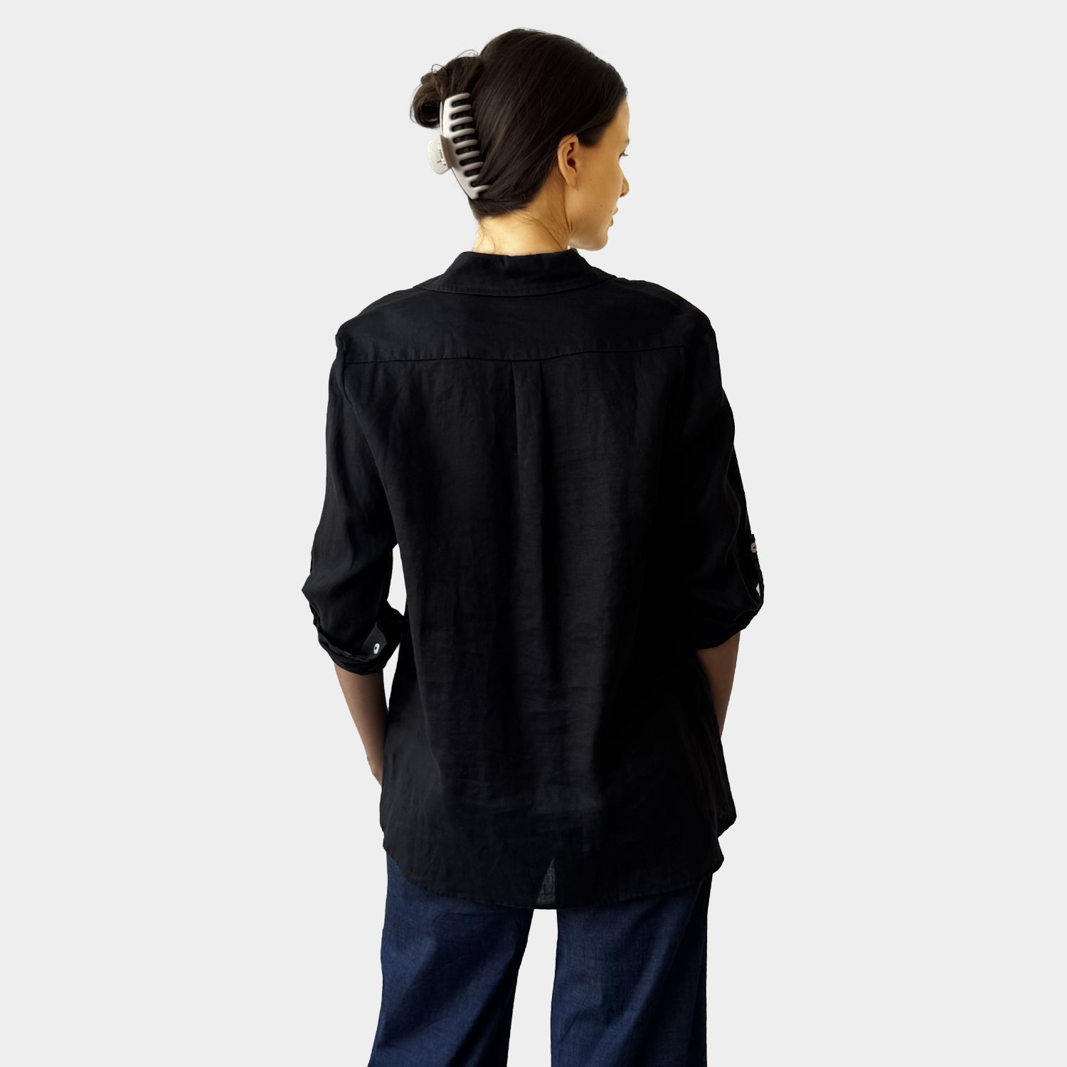 AM02452 CASUAL 100%LINEN SHIRT