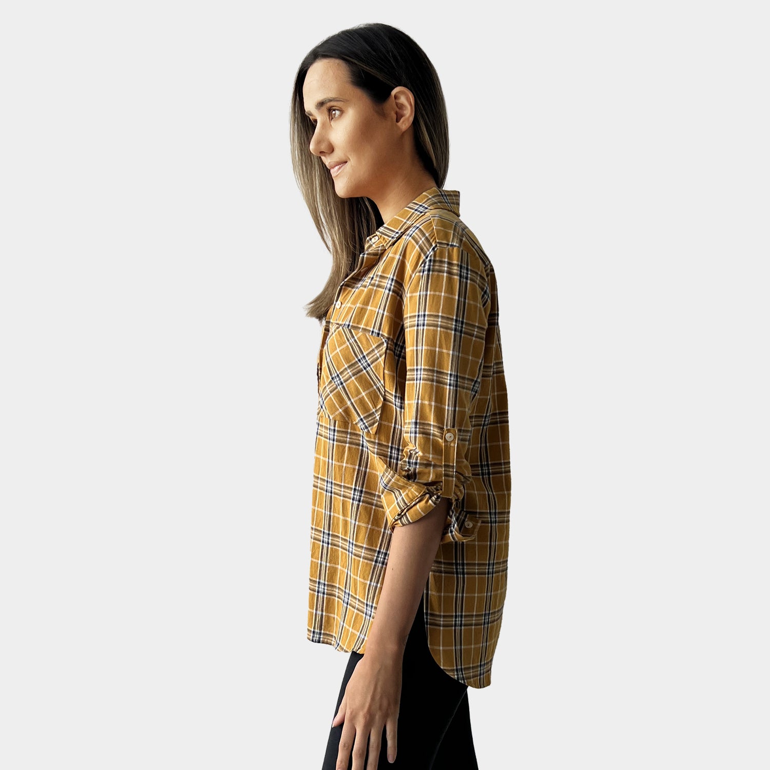 AM02369 COTTON GINGHAM SHIRT (SALE)