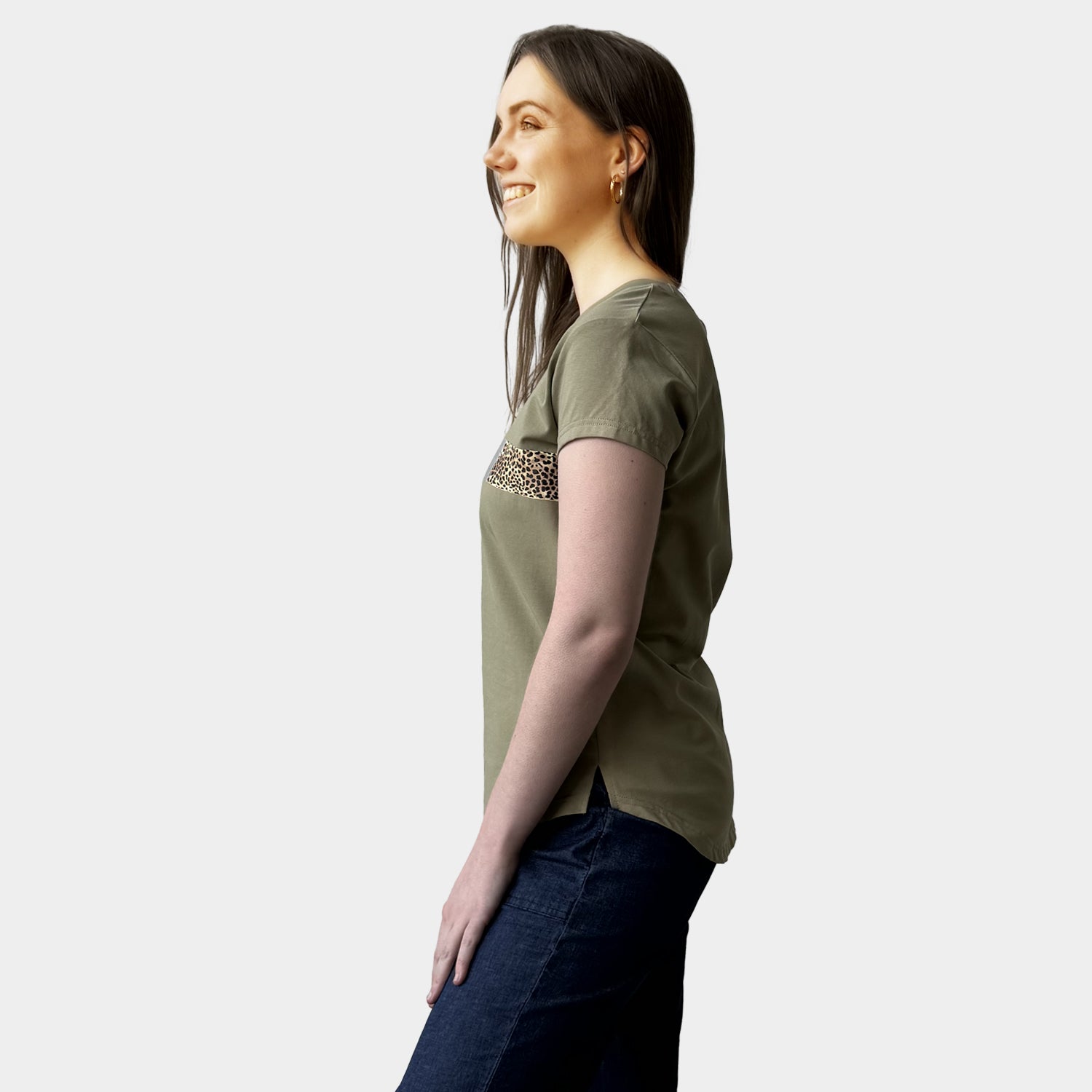 AM01292-1 LEOPARD&CROSS TEE (SALE)