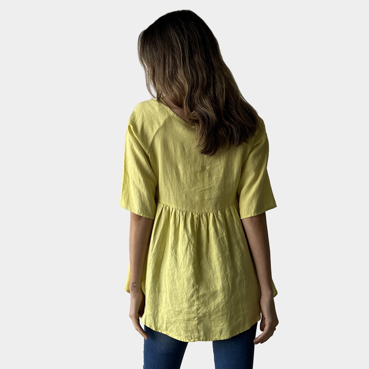 AM01122 100%LINEN TOP (SALE)