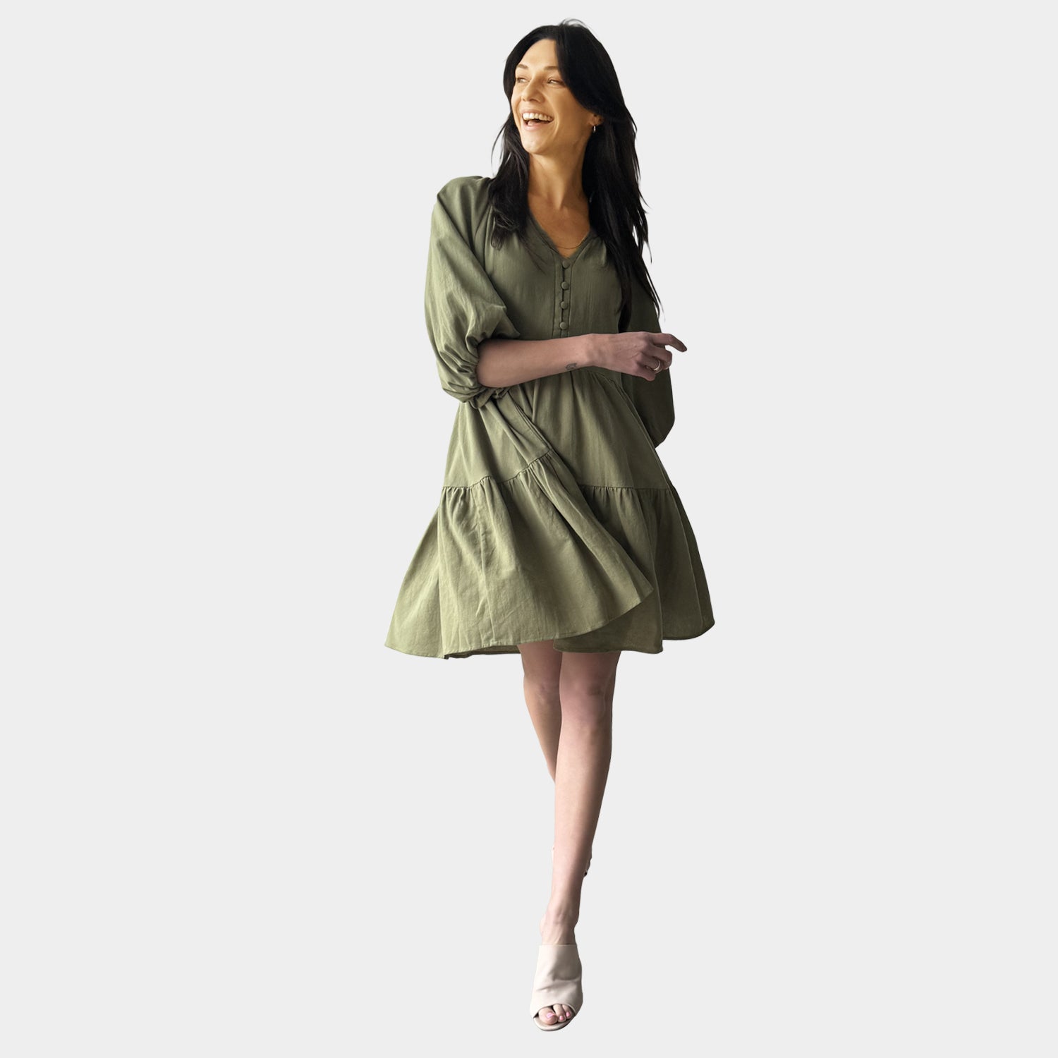 AM023051-1 SIDE POCKET DRESS (SALE)