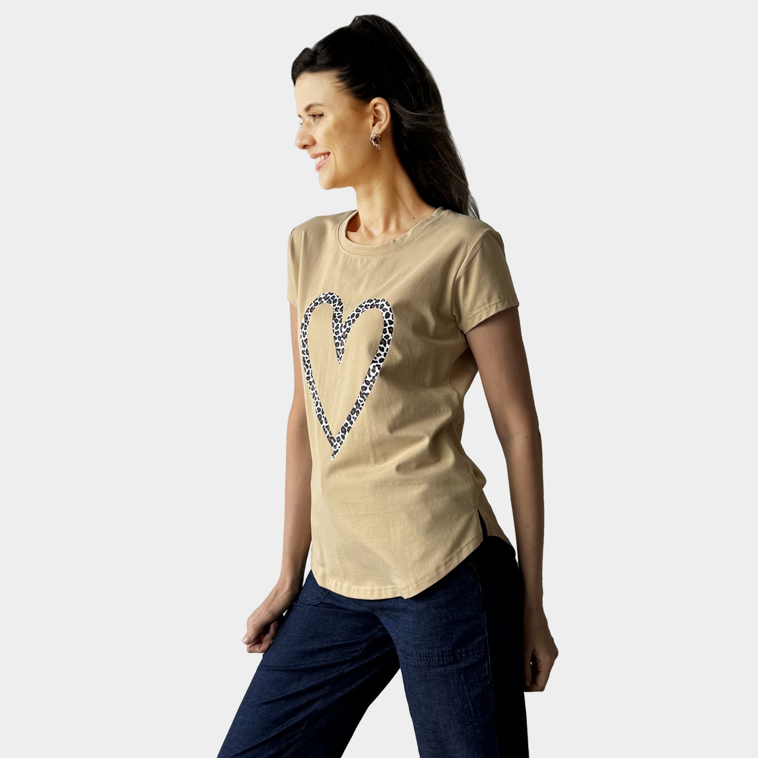 AM01292 LEOPARD LOVE TEE (SALE)