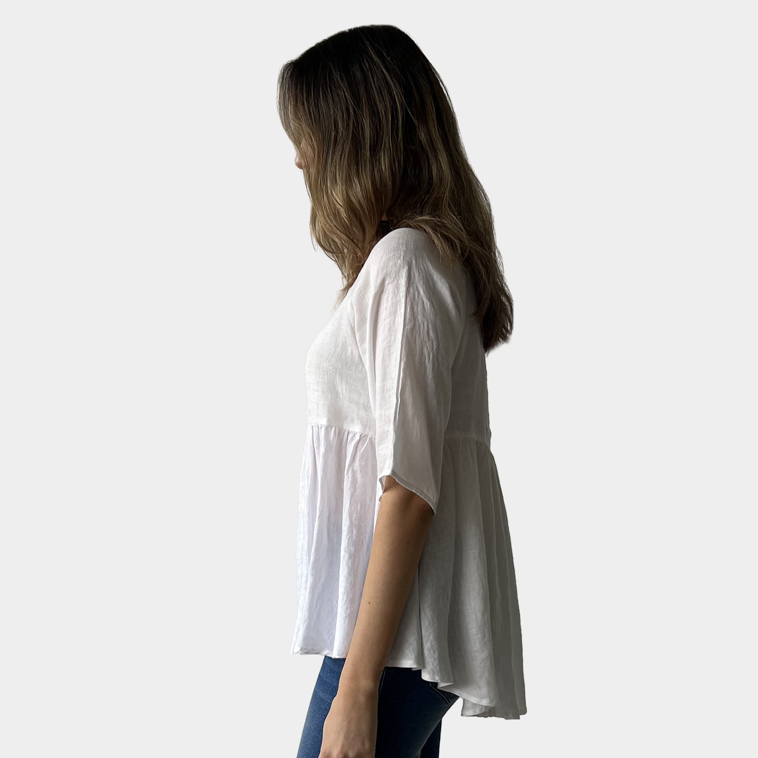 AM01122 100%LINEN TOP (SALE)