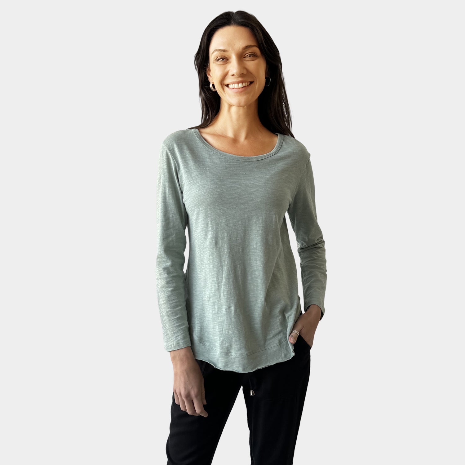 AM022117 RELAX ROUND NECK TOP (SALE)