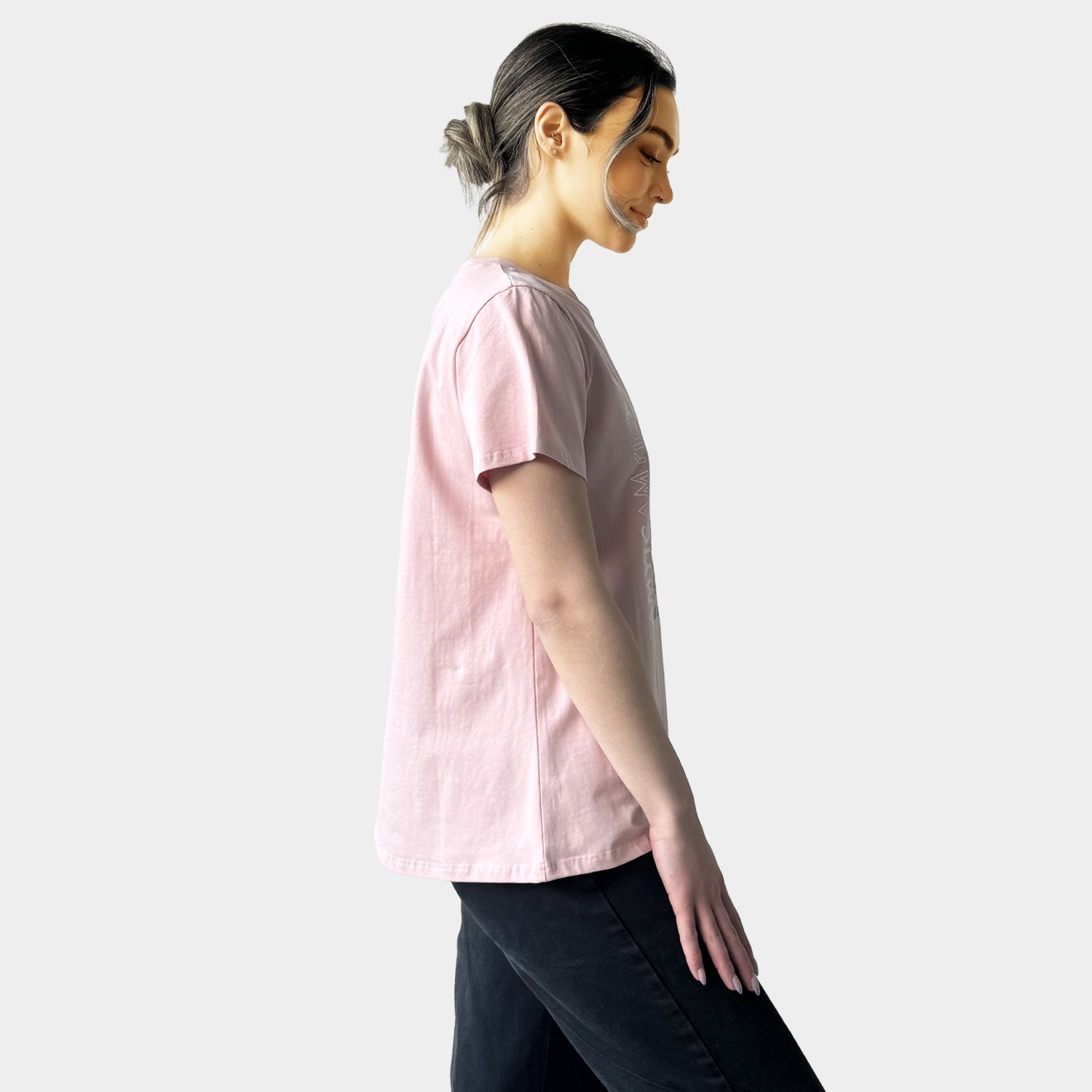 AM023075 SQUARE PRINT & LETTERS TEE