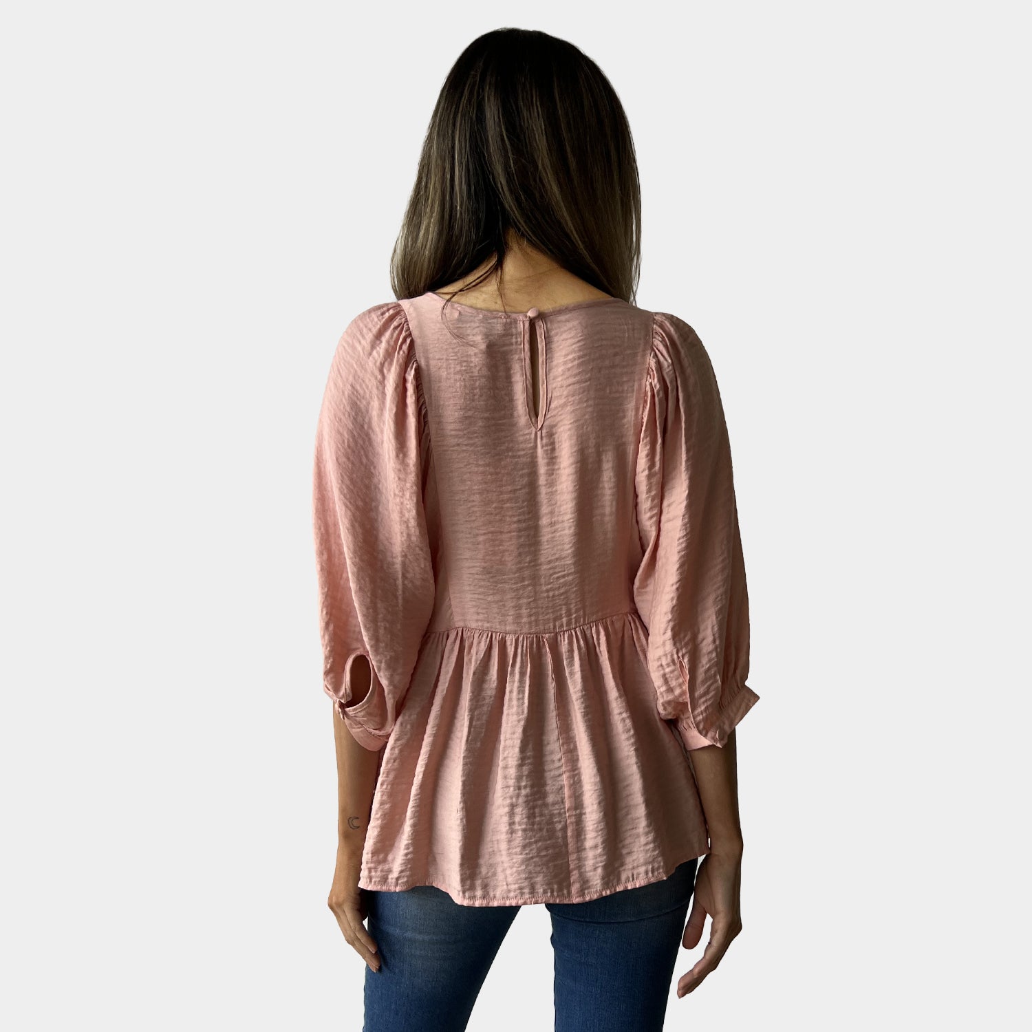 AM022173 LANTERN SLEEVE TOP (SALE)