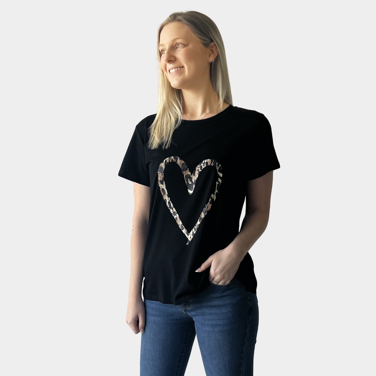 AM023076 LEOPARD PRINT TEE