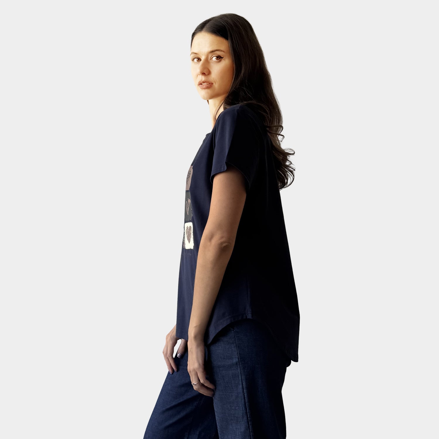 AM24053 MULTI PRINT TEE