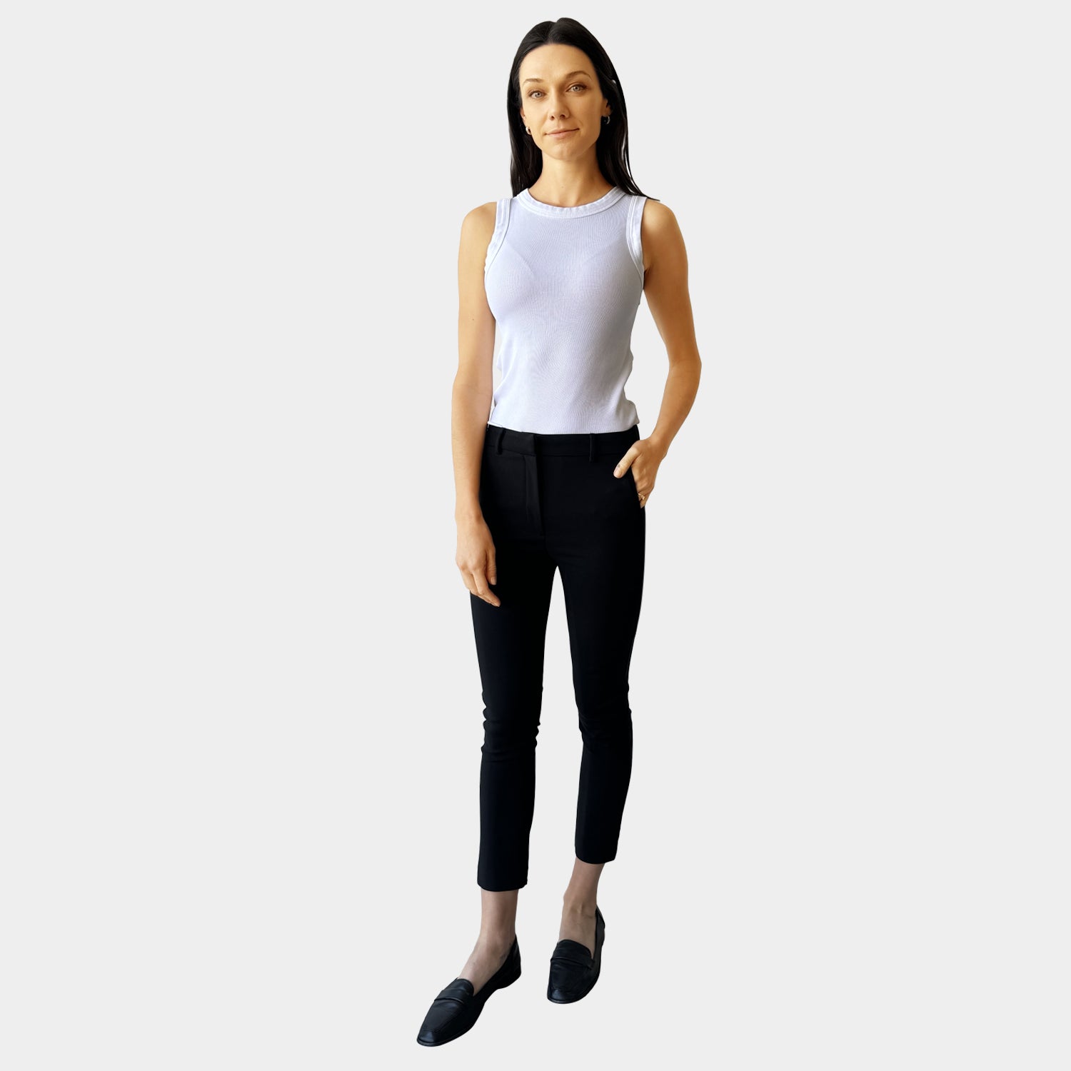 AM022183 SKINNY LEG SUIT PANTS