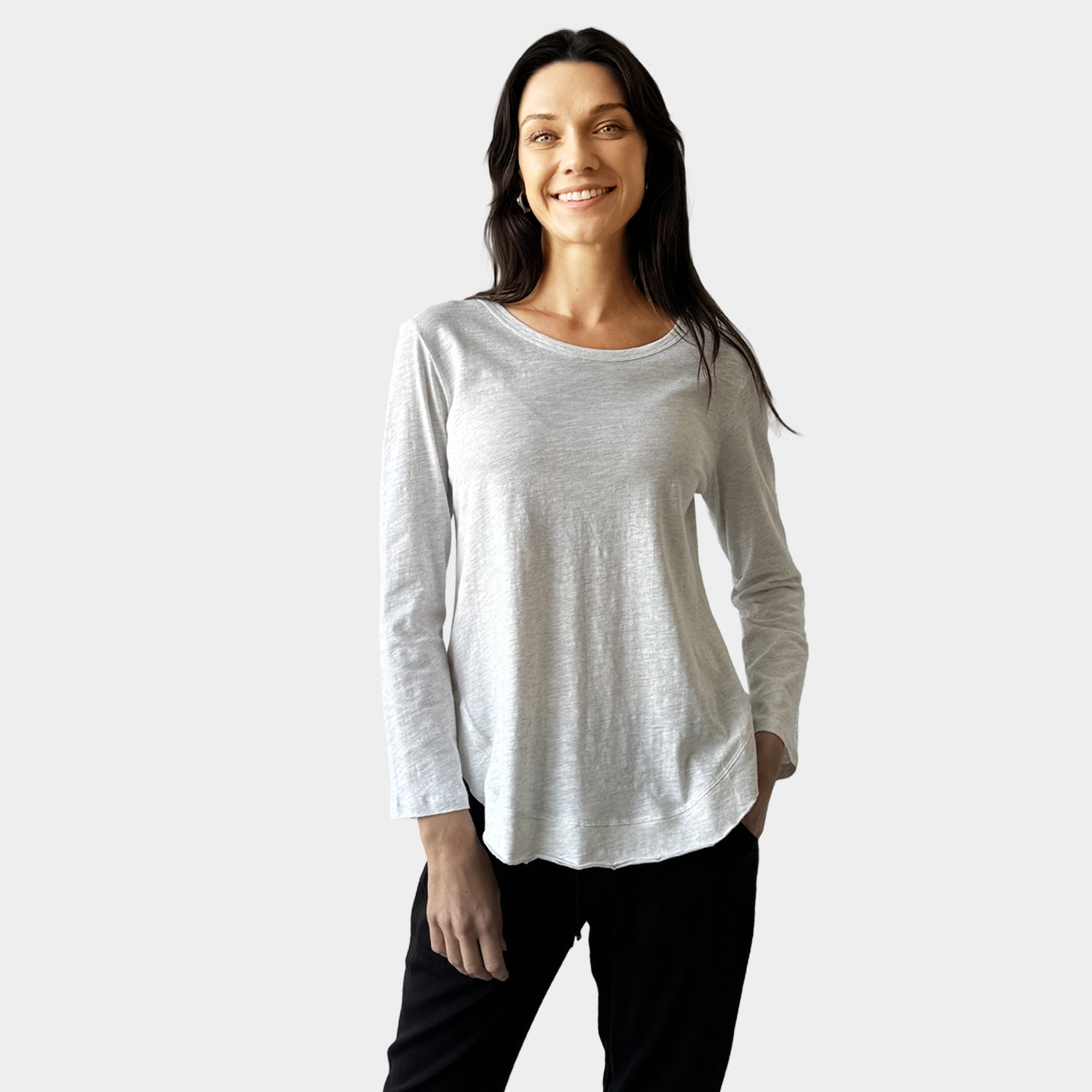 AM022117 RELAX ROUND NECK TOP (SALE)