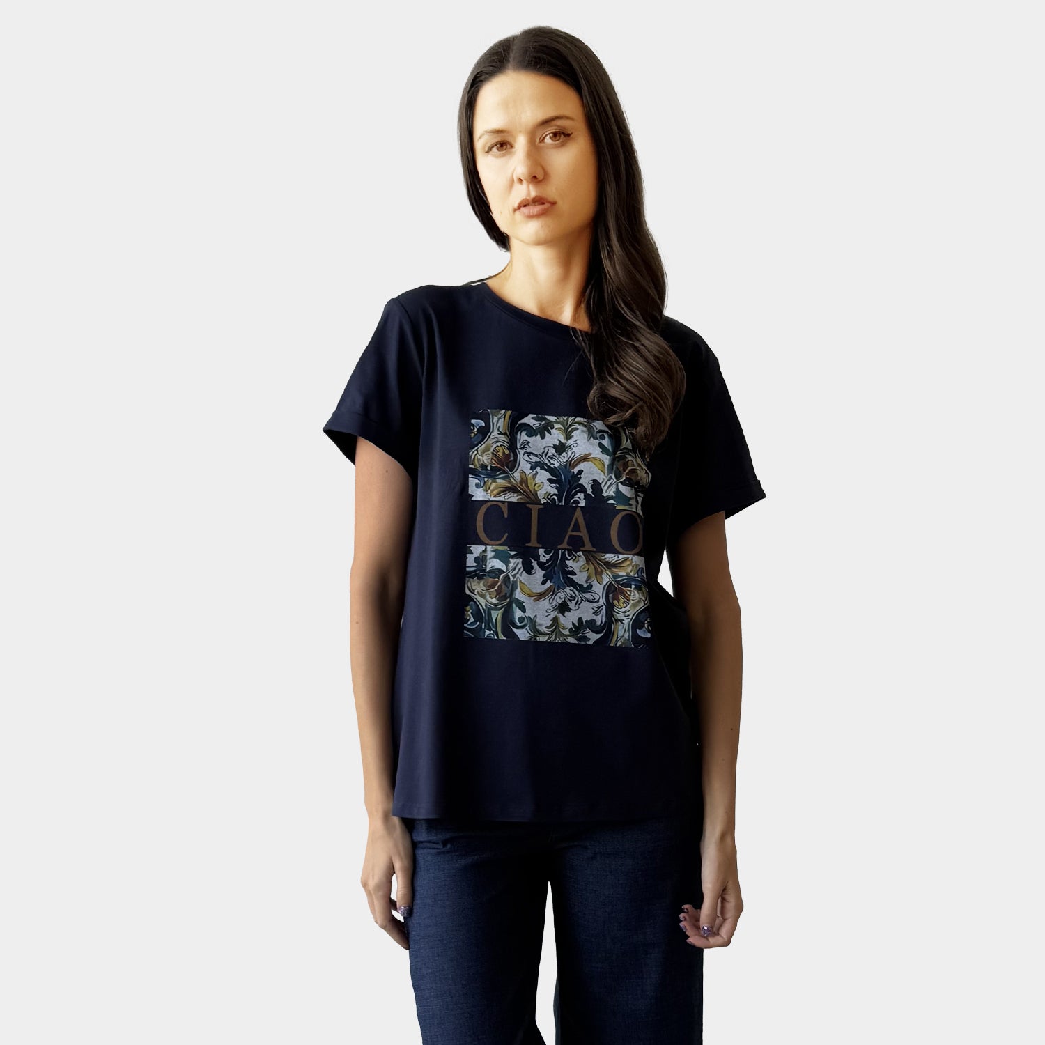 AM24065 CIAO PRINT TEE