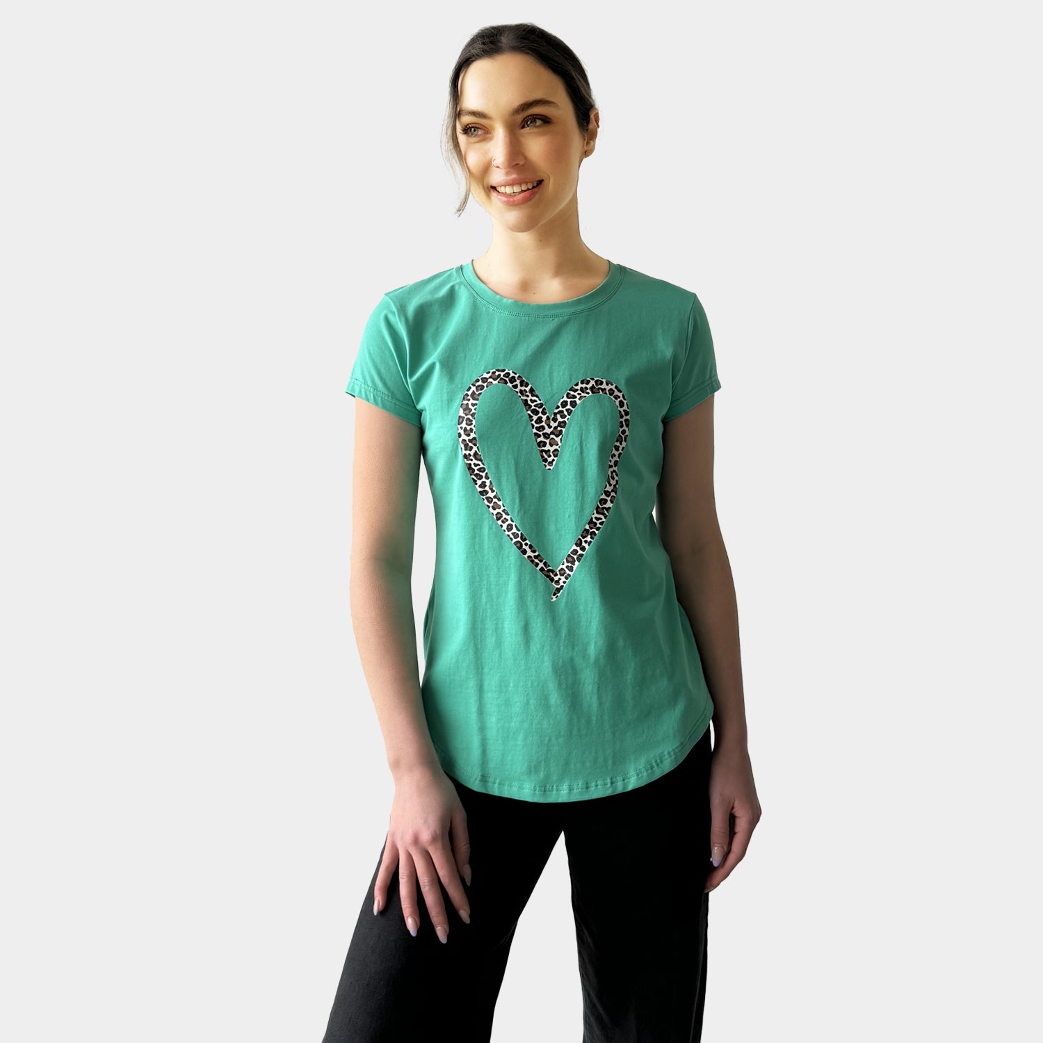 AM01292 LEOPARD LOVE TEE (SALE)