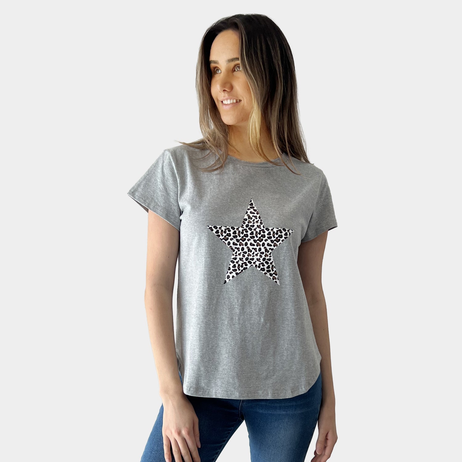 AM01267-2 LEOPARD STAR TEE