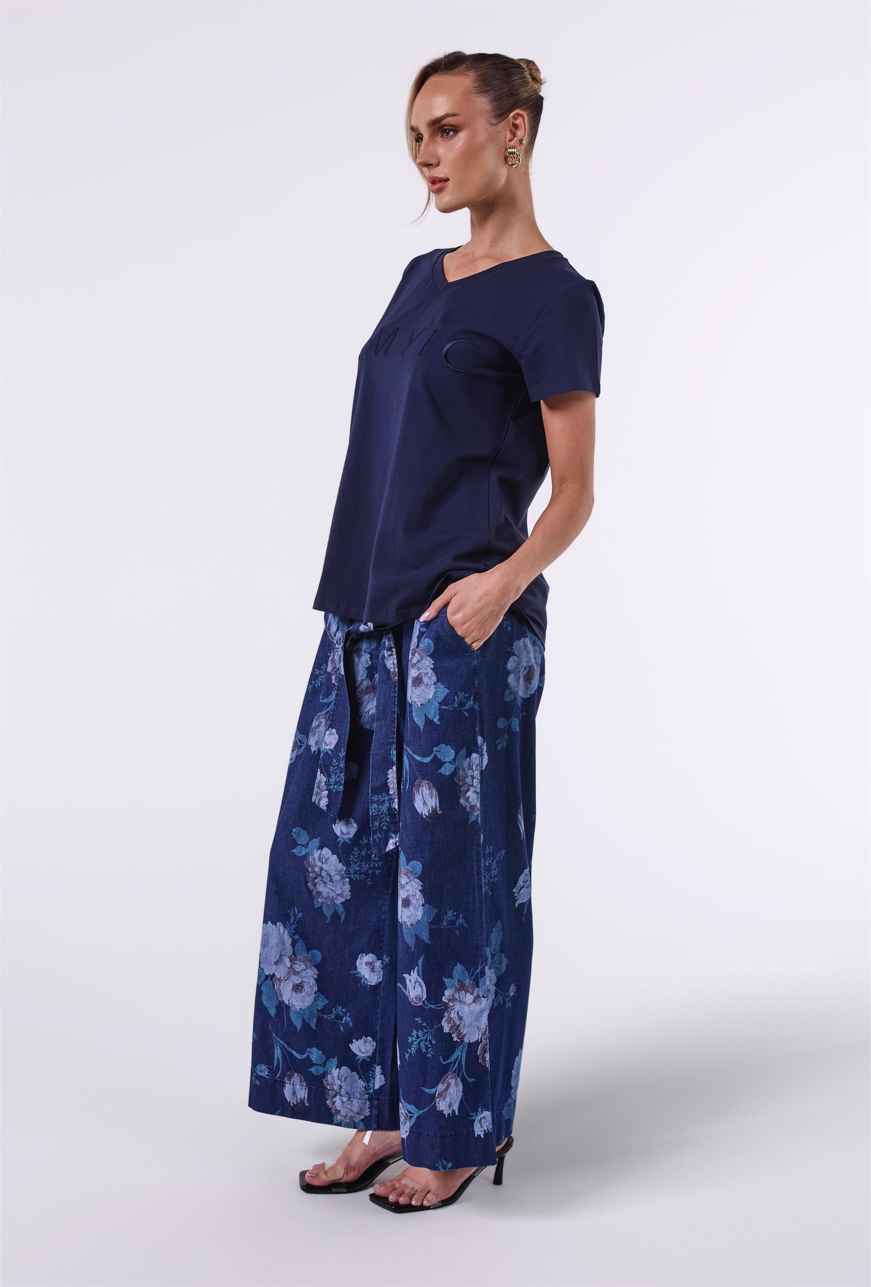 AF00007 EXCLUSIVE PRINT DENIM PANT