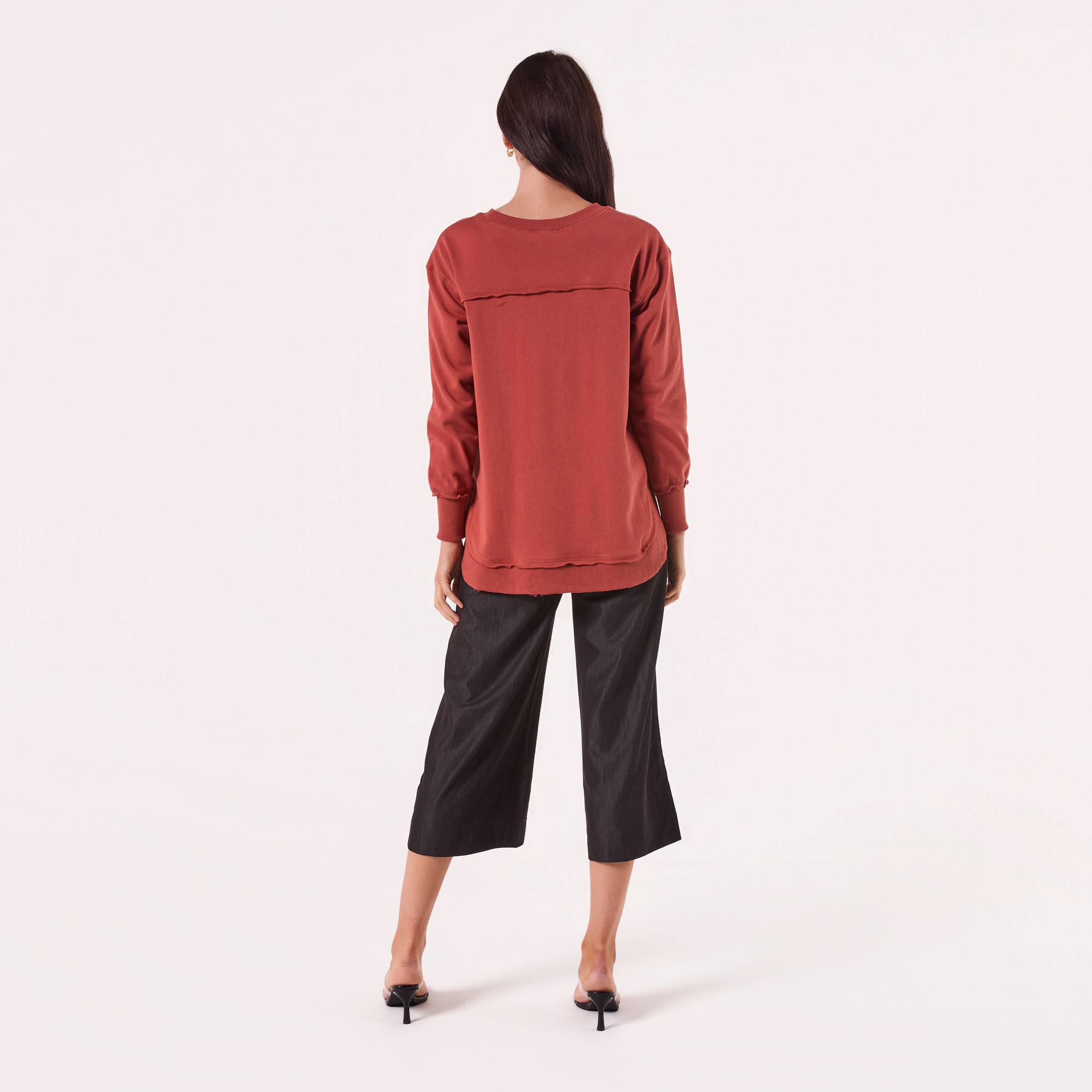 AM24026 MULTI PRINT SIDE POCKET SWEATSHIRT