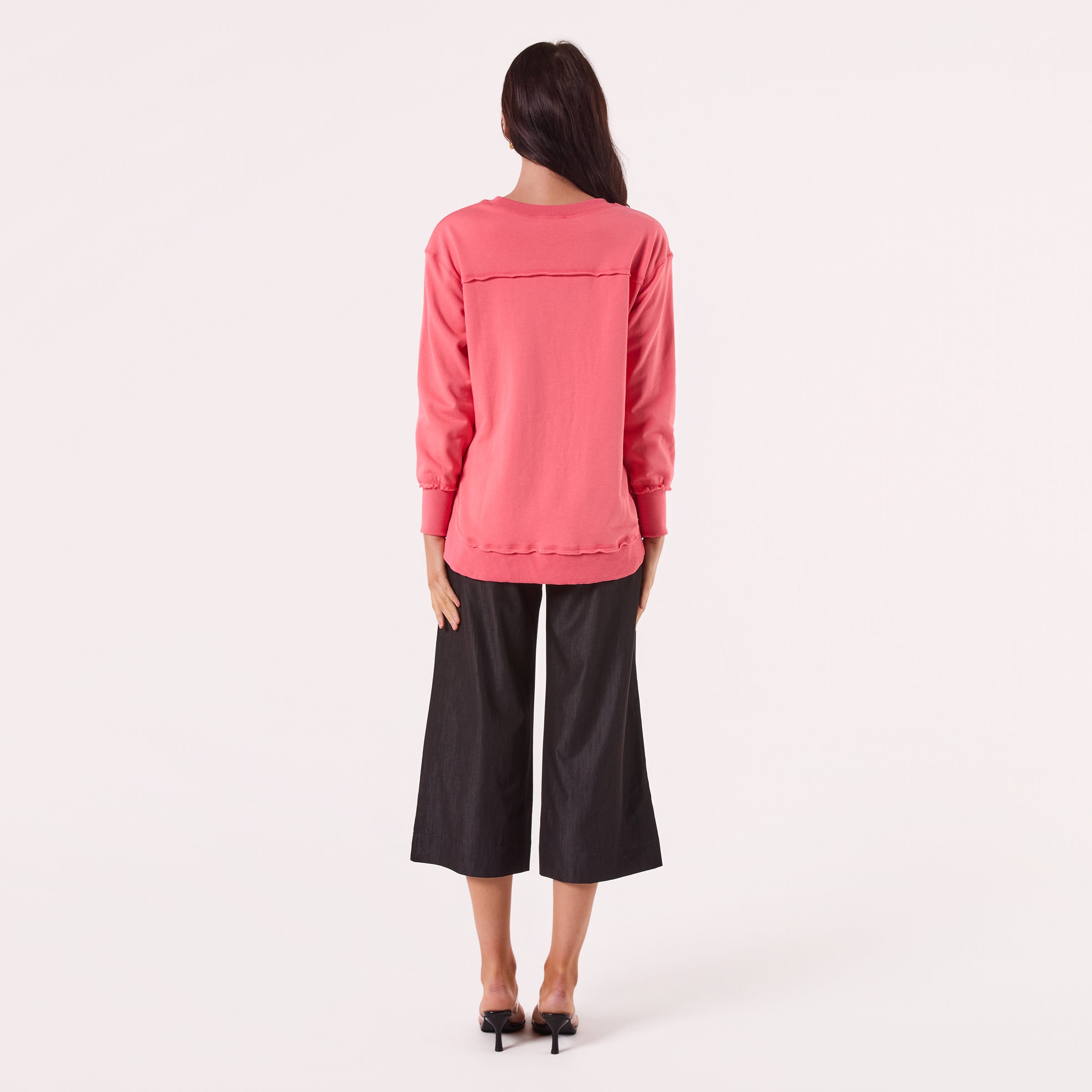 AM022161 WATER MELON EMBROIDERY SWEATSHIRT