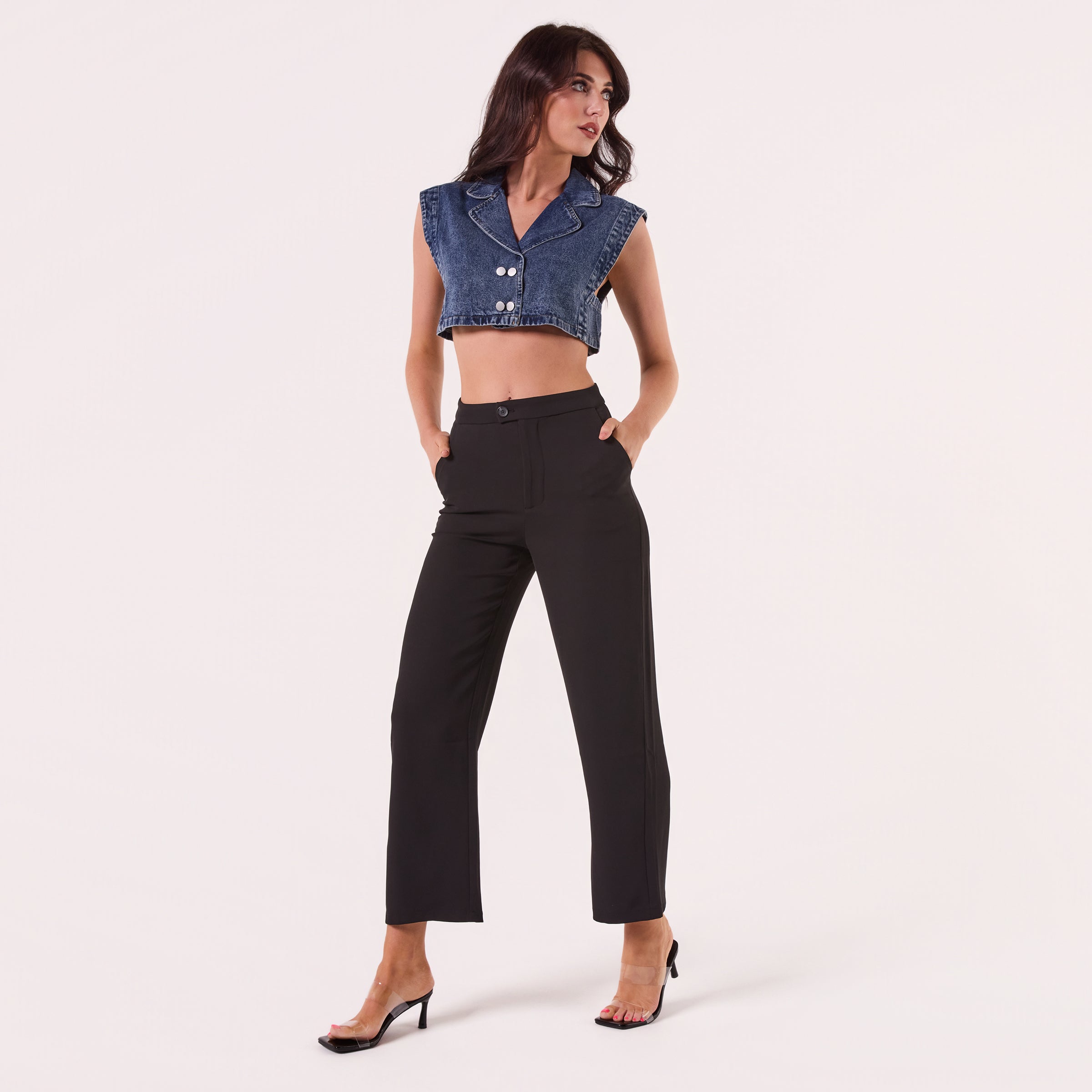 AM023052 STRAIGHT LEG SUIT PANTS