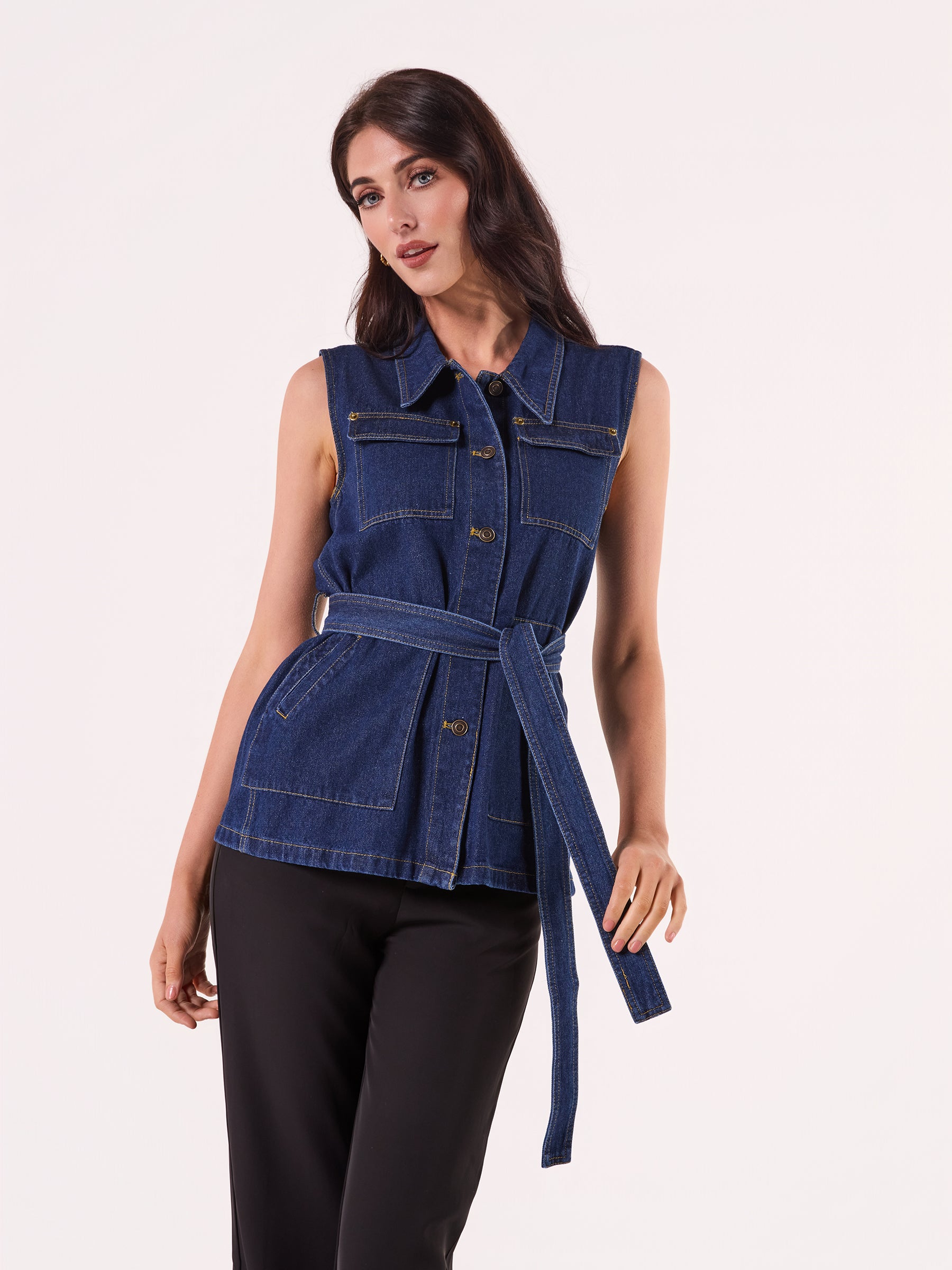 A00004 DENIM VEST JACKET
