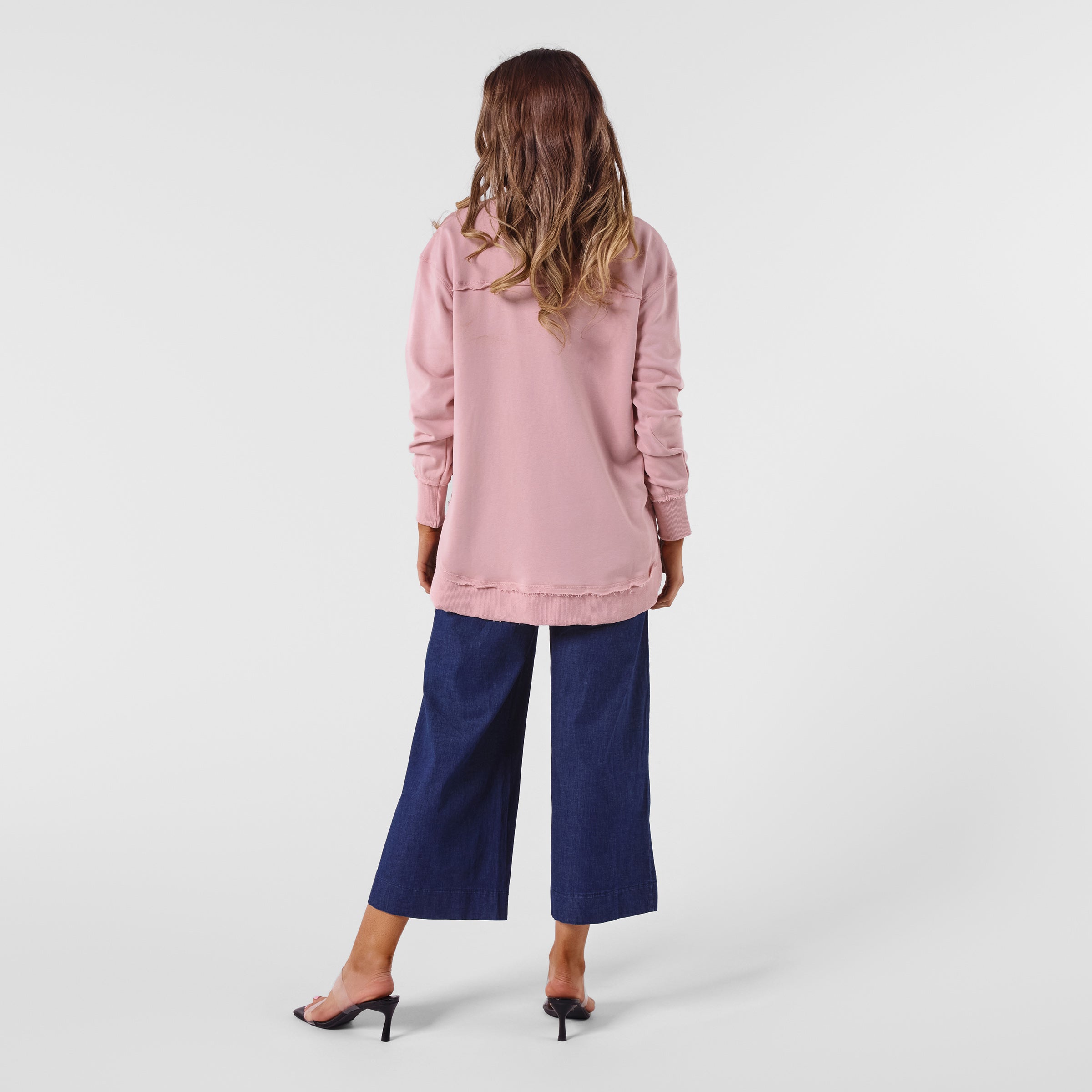 AM24026 MULTI PRINT SIDE POCKET SWEATSHIRT