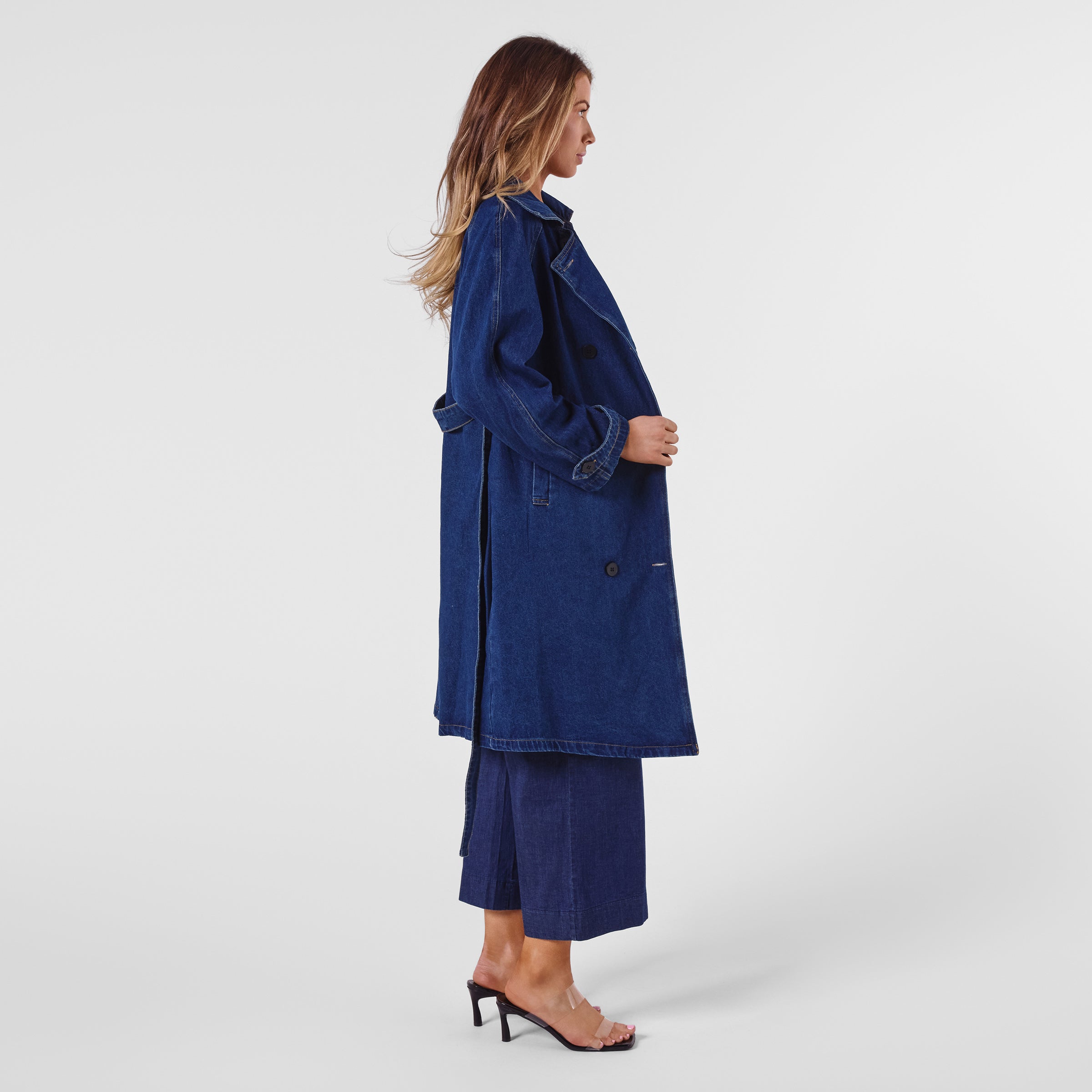A00001 DENIM LONG COAT
