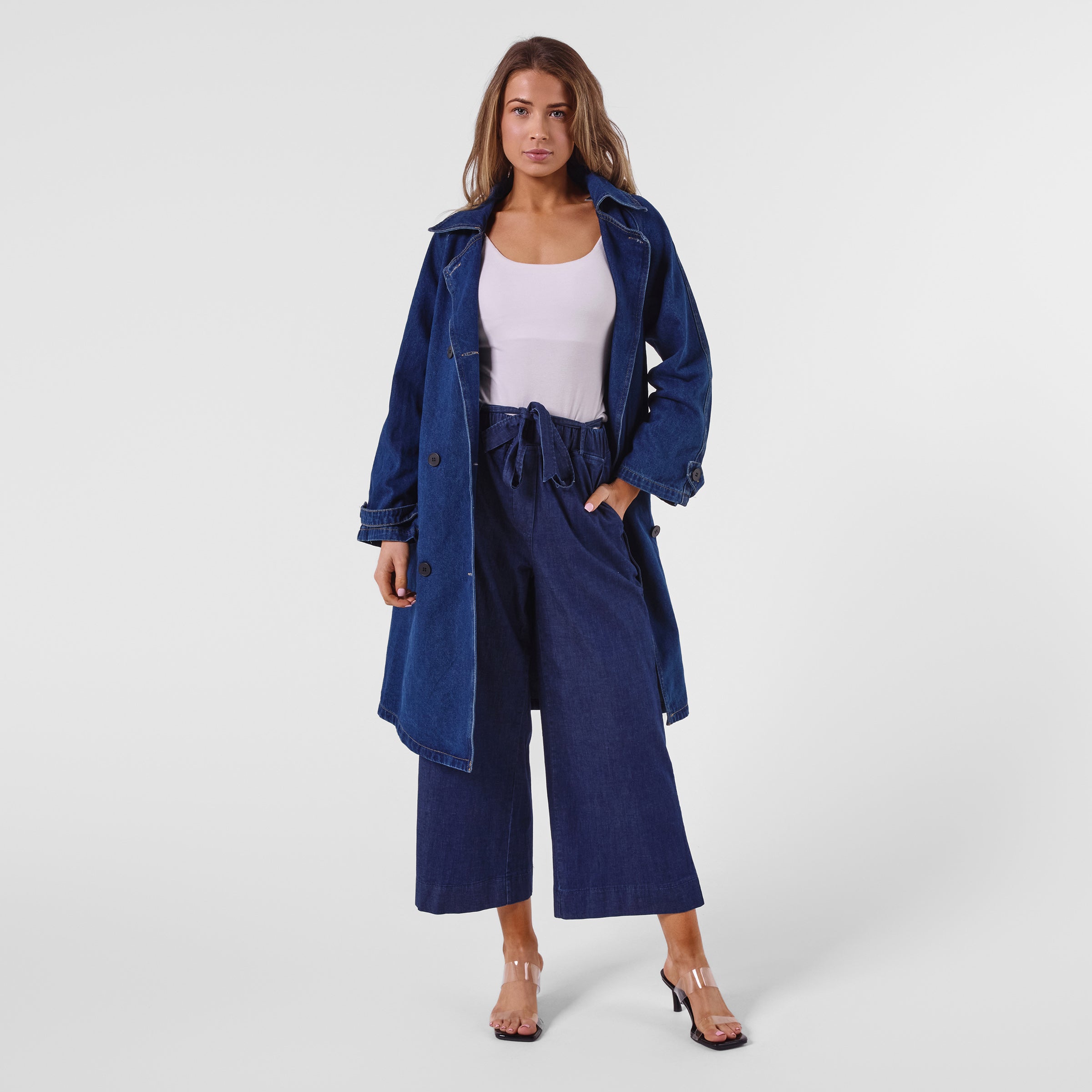 A00001 DENIM LONG COAT