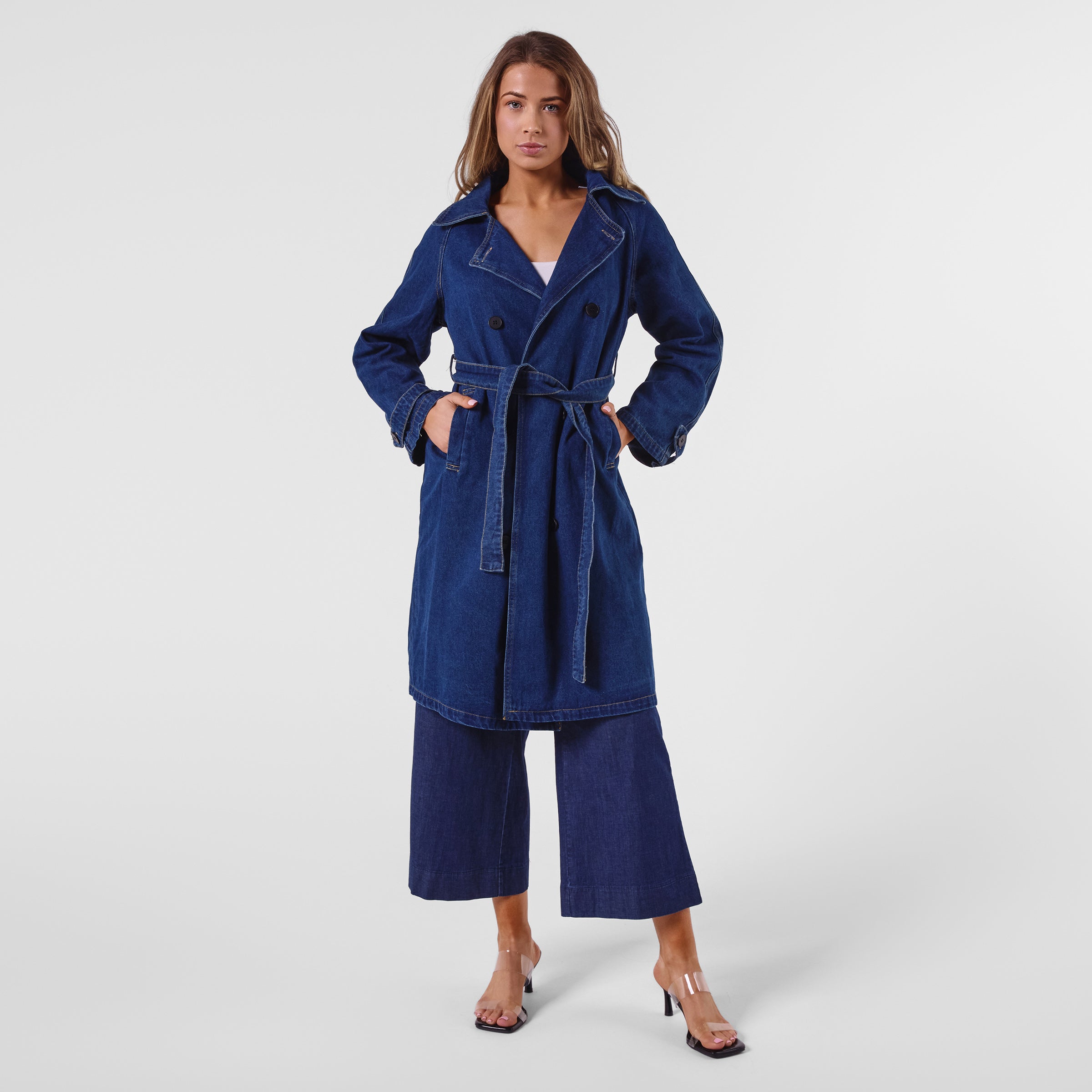 A00001 DENIM LONG COAT