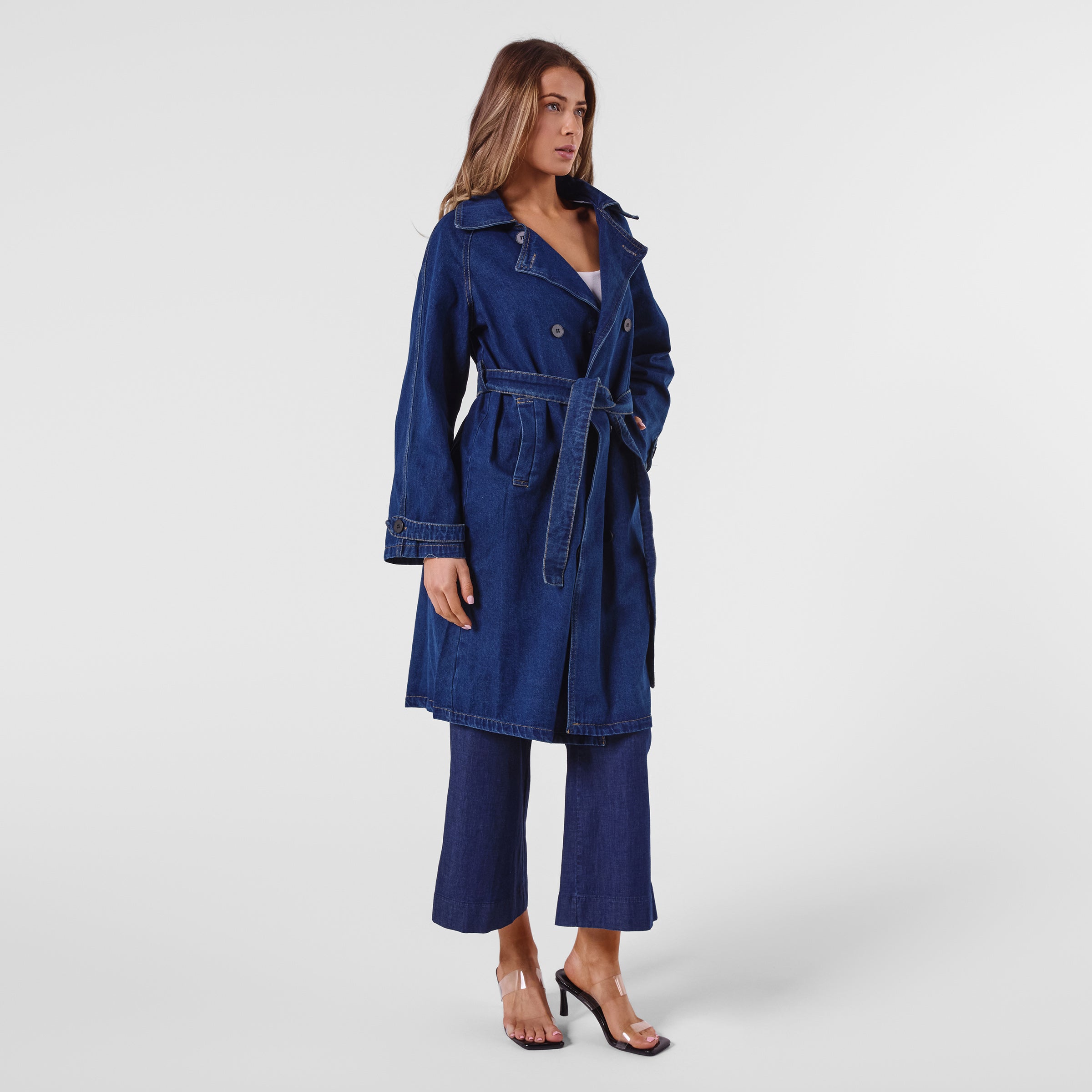 A00001 DENIM LONG COAT