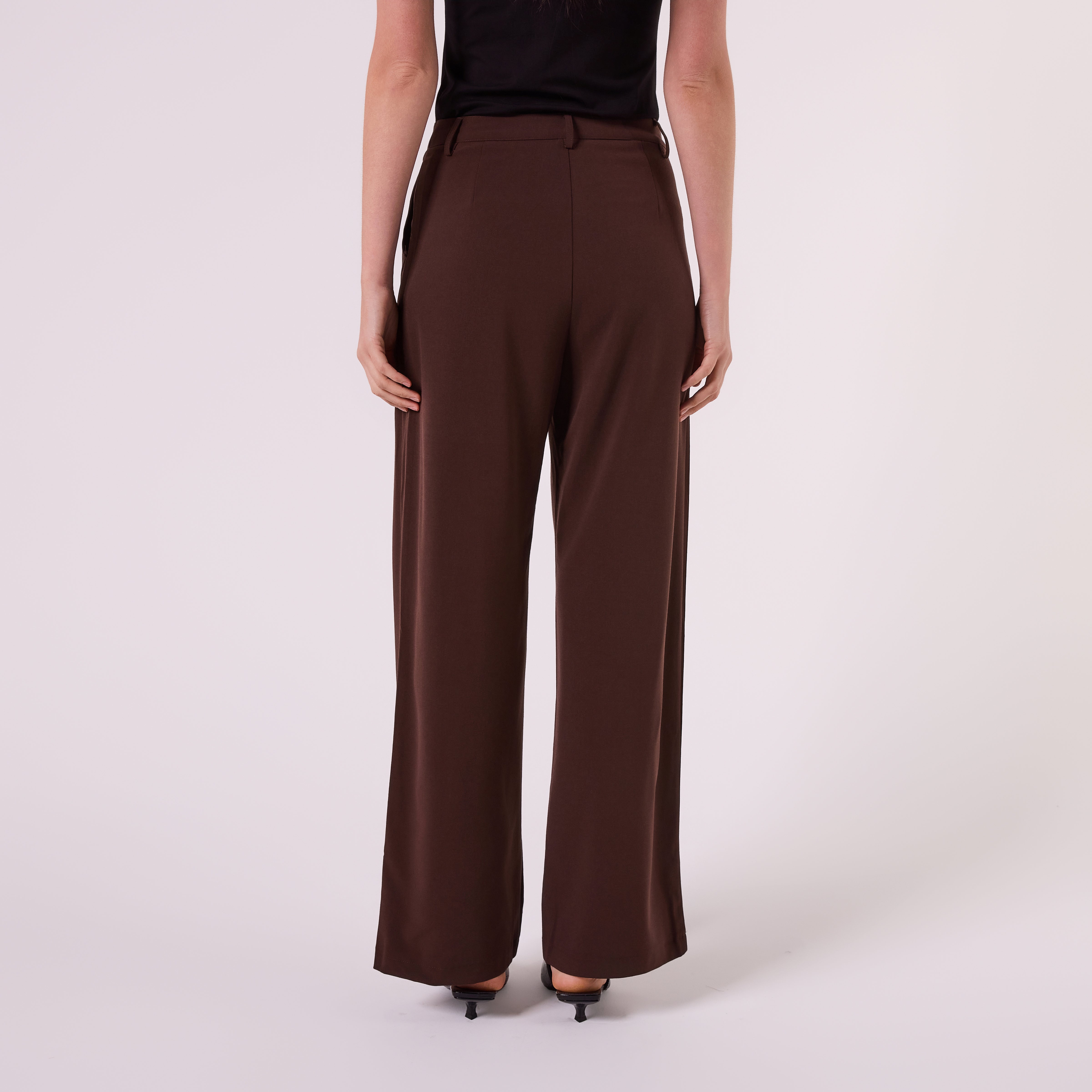 AF00025 MID WIDE LEG PANT (CHOCOLATE)