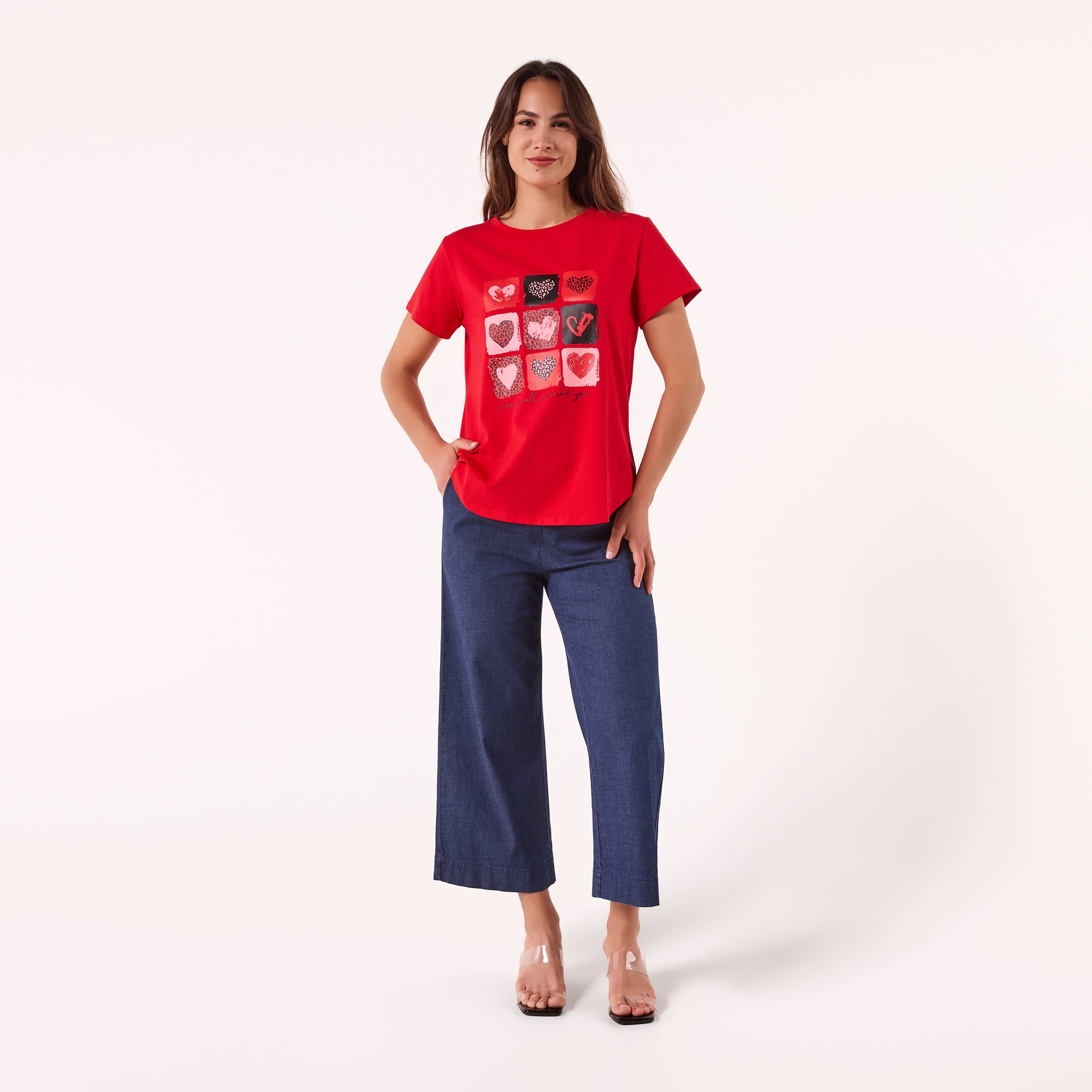 AM24053 MULTI PRINT TEE