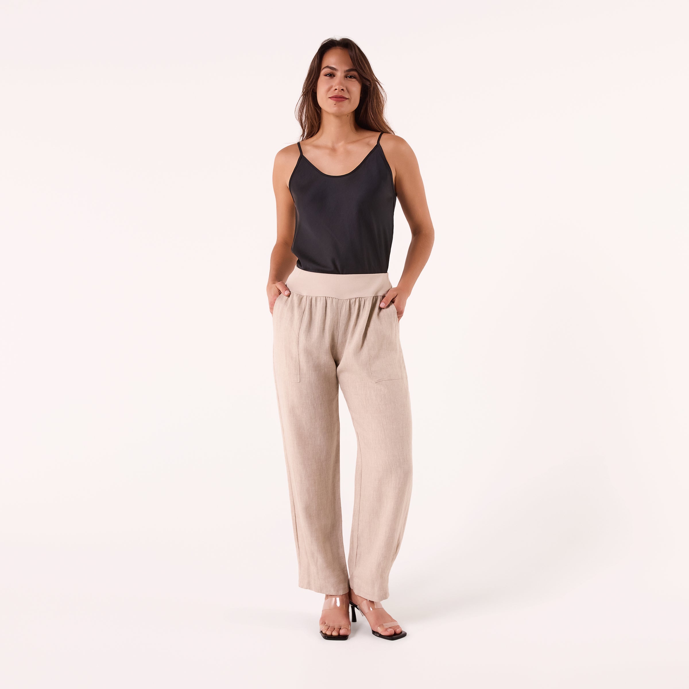 AF00016 100%LINEN PANTS