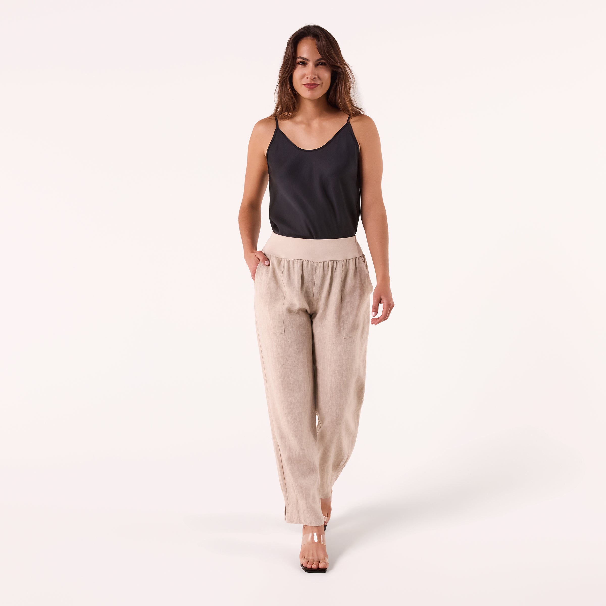 AF00016 100%LINEN PANTS