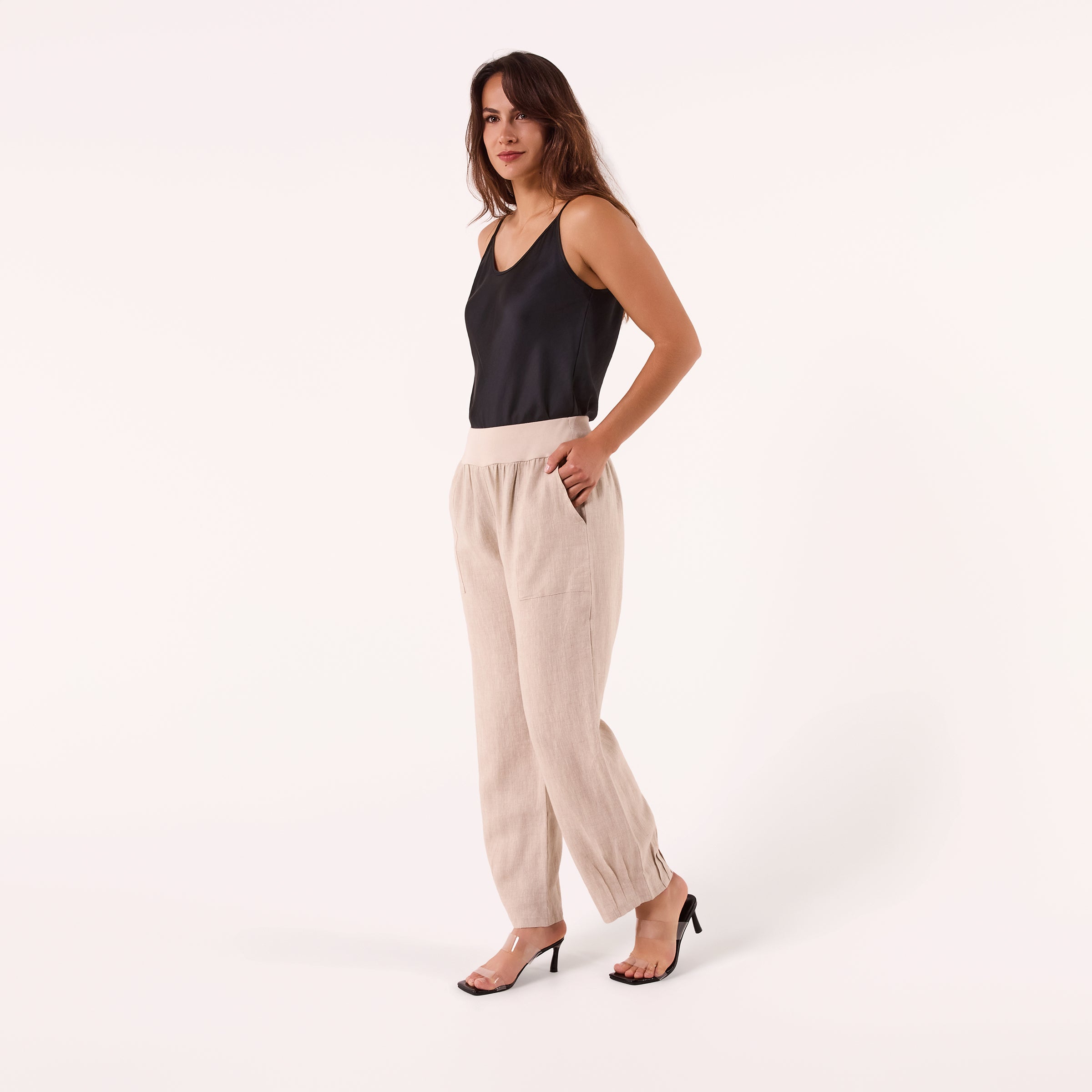 AF00016 100%LINEN PANTS