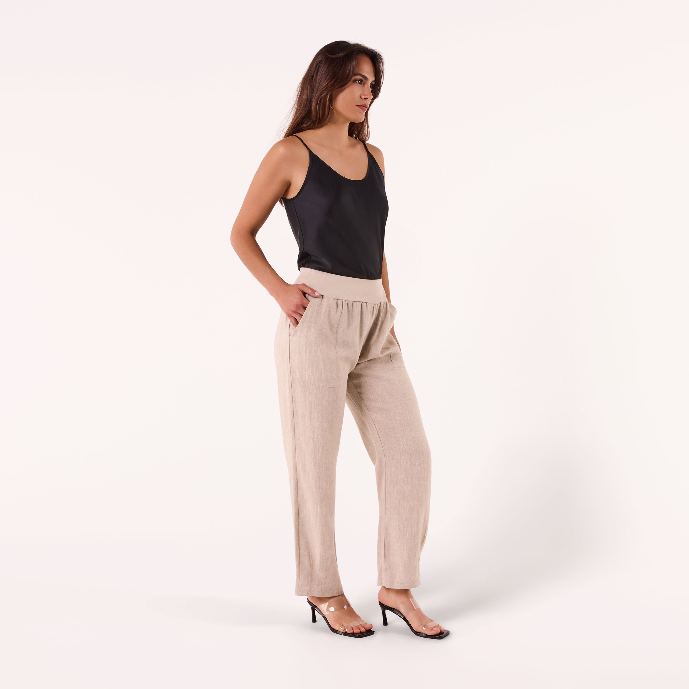 AF00016 100%LINEN PANTS