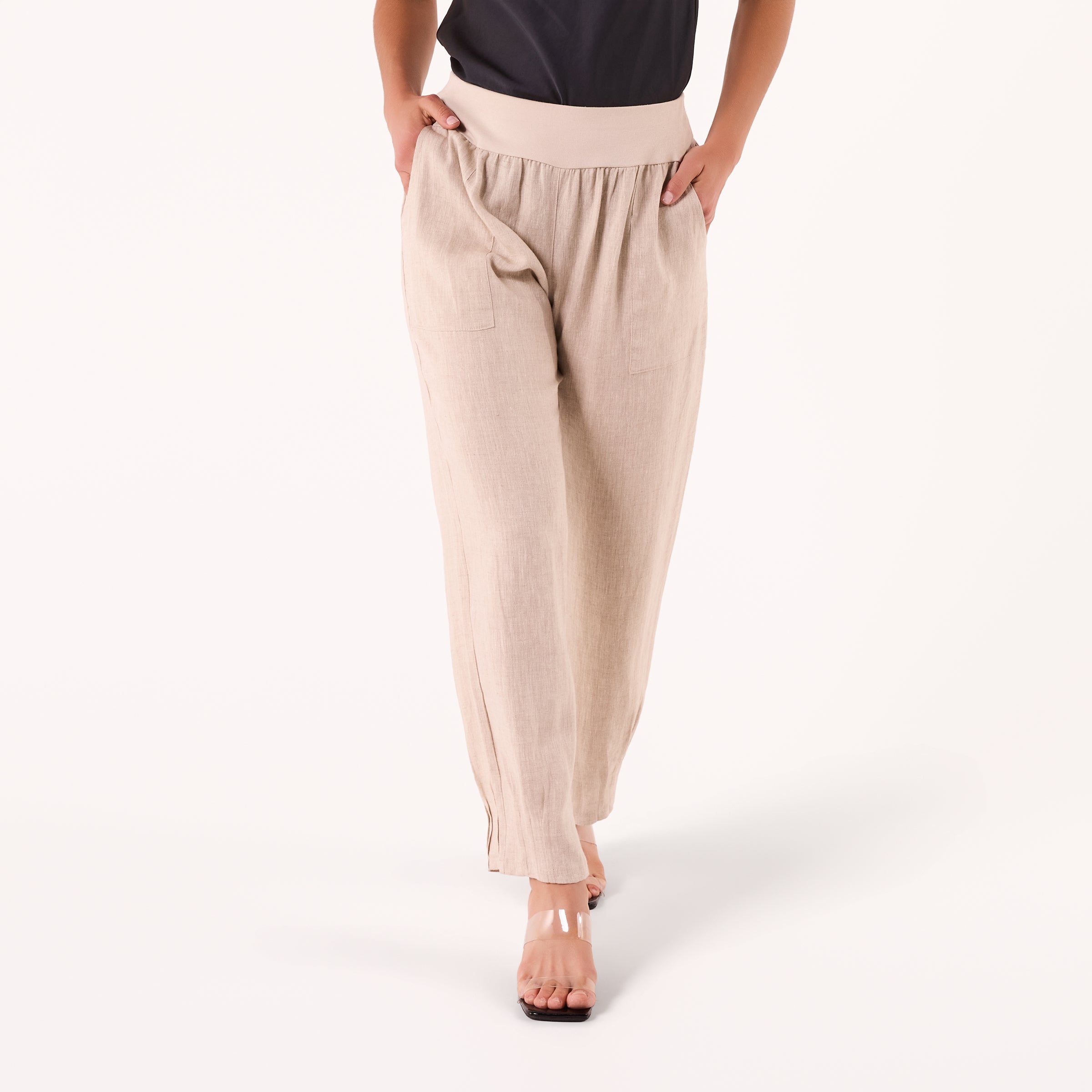 AF00016 100%LINEN PANTS