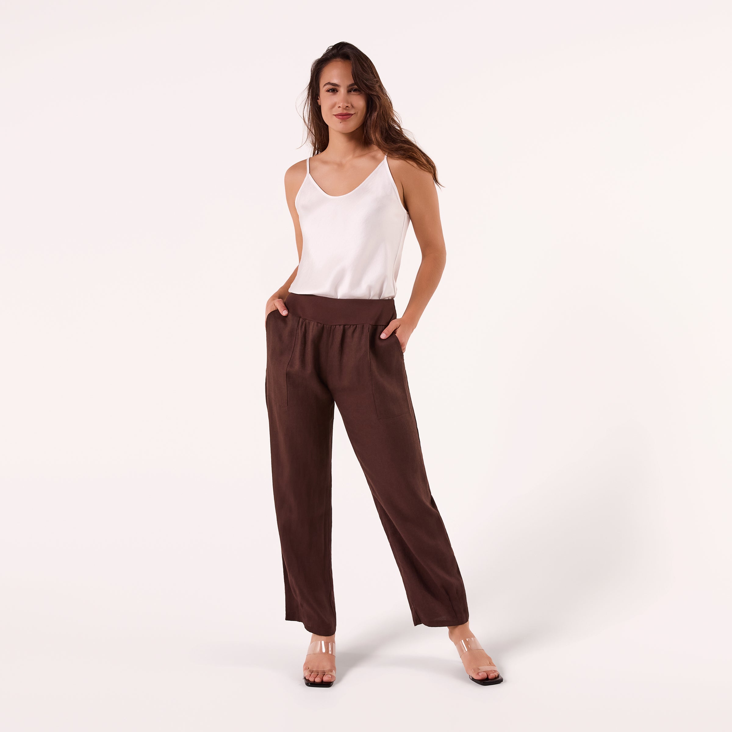 AF00016 100%LINEN PANTS