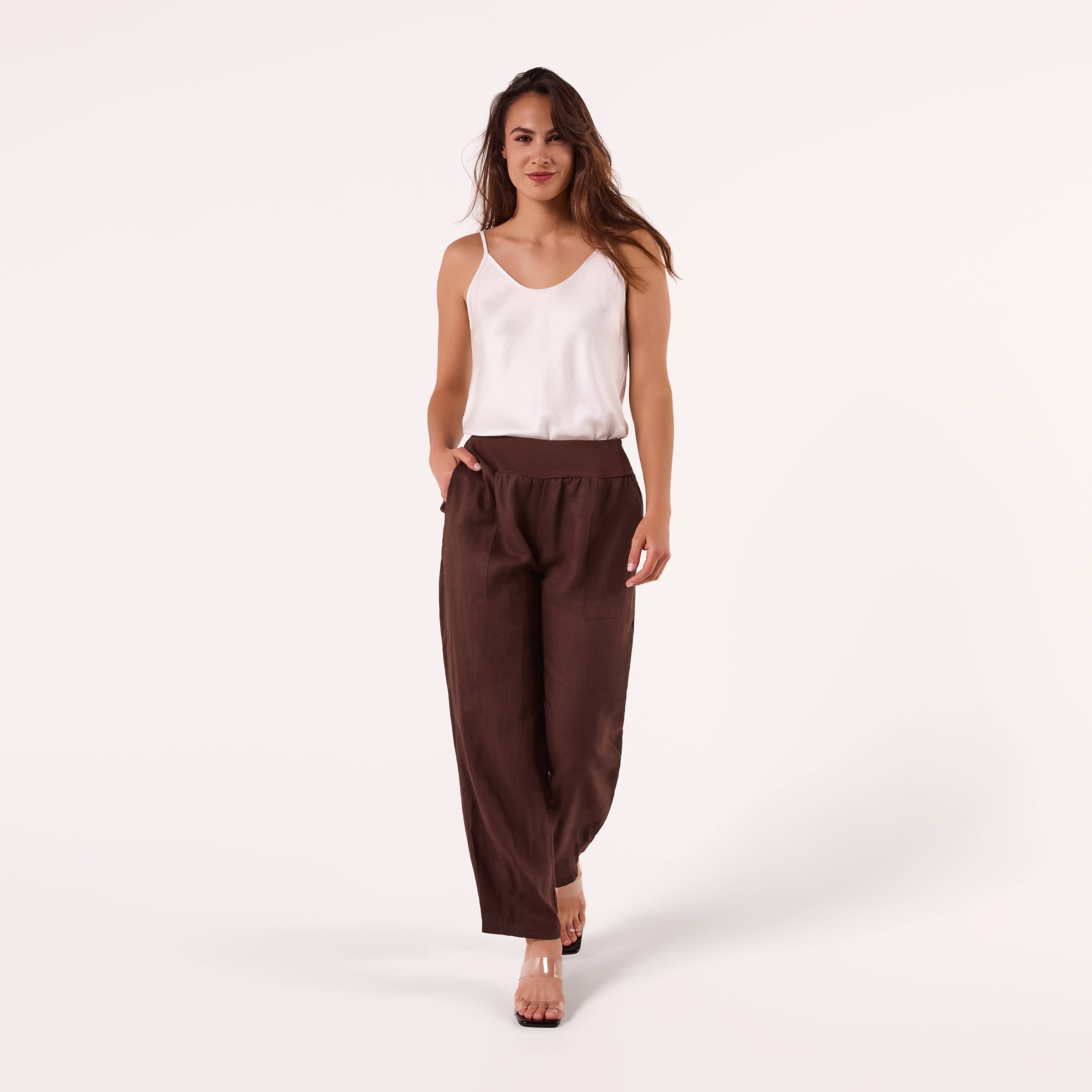 AF00016 100%LINEN PANTS