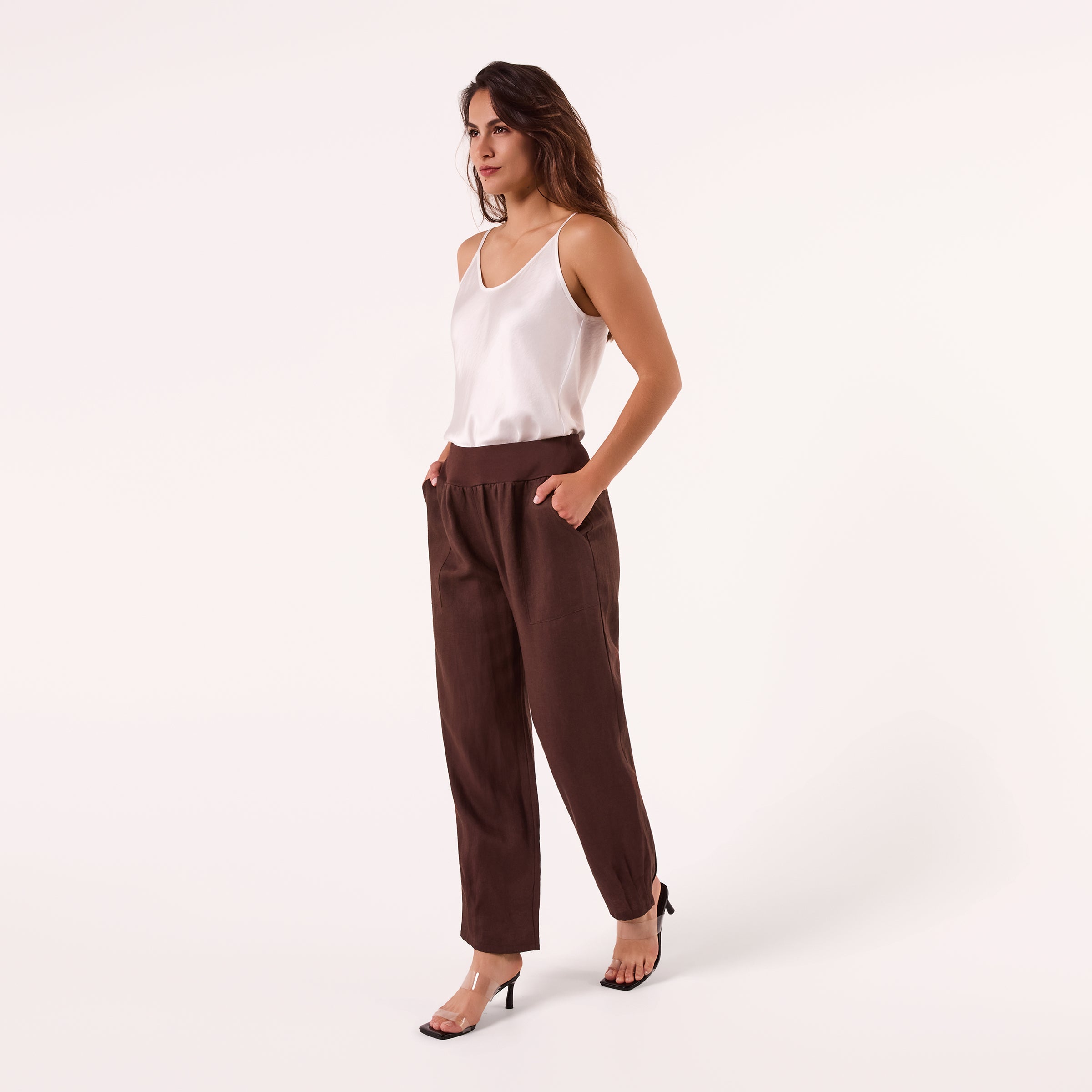 AF00016 100%LINEN PANTS