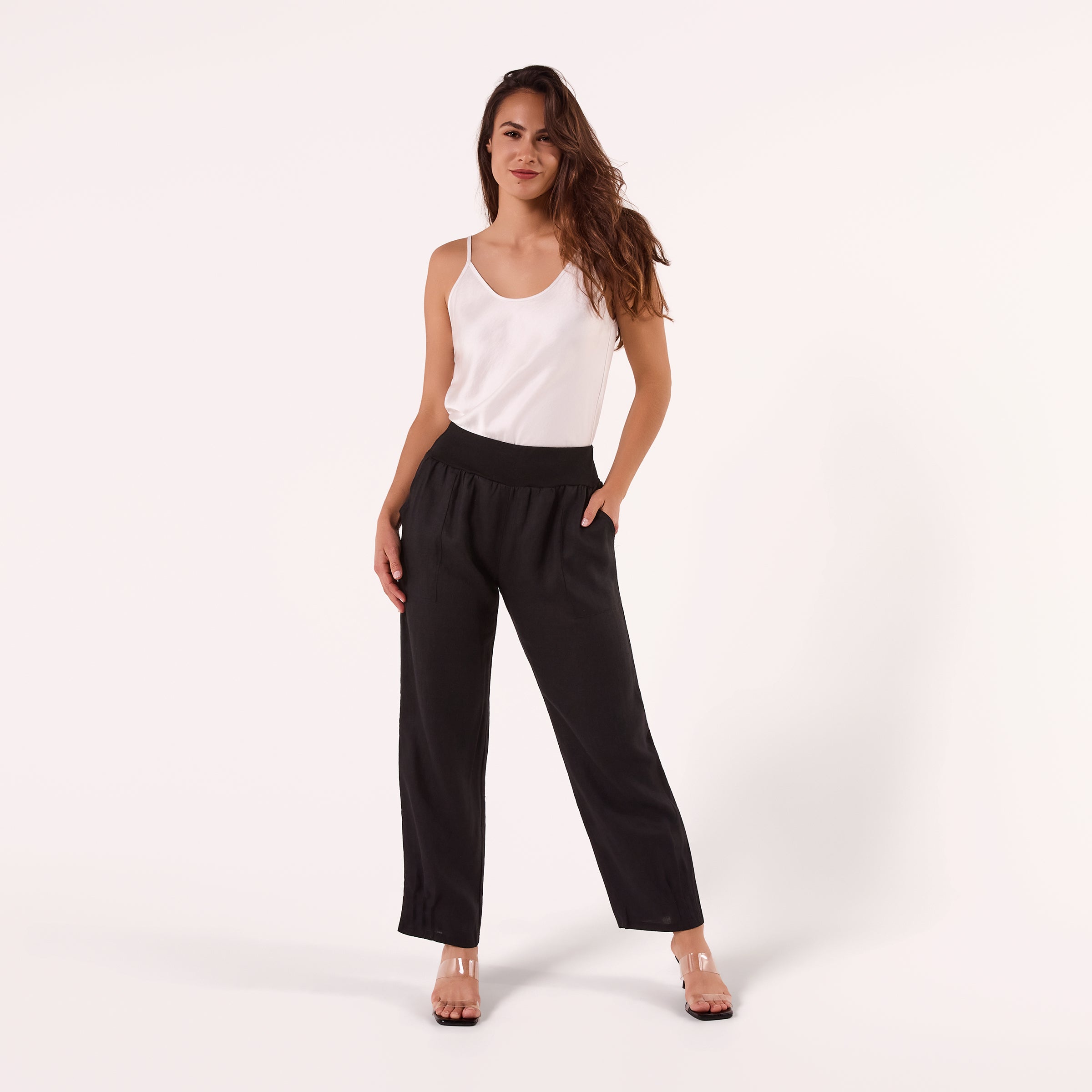 AF00016 100%LINEN PANTS
