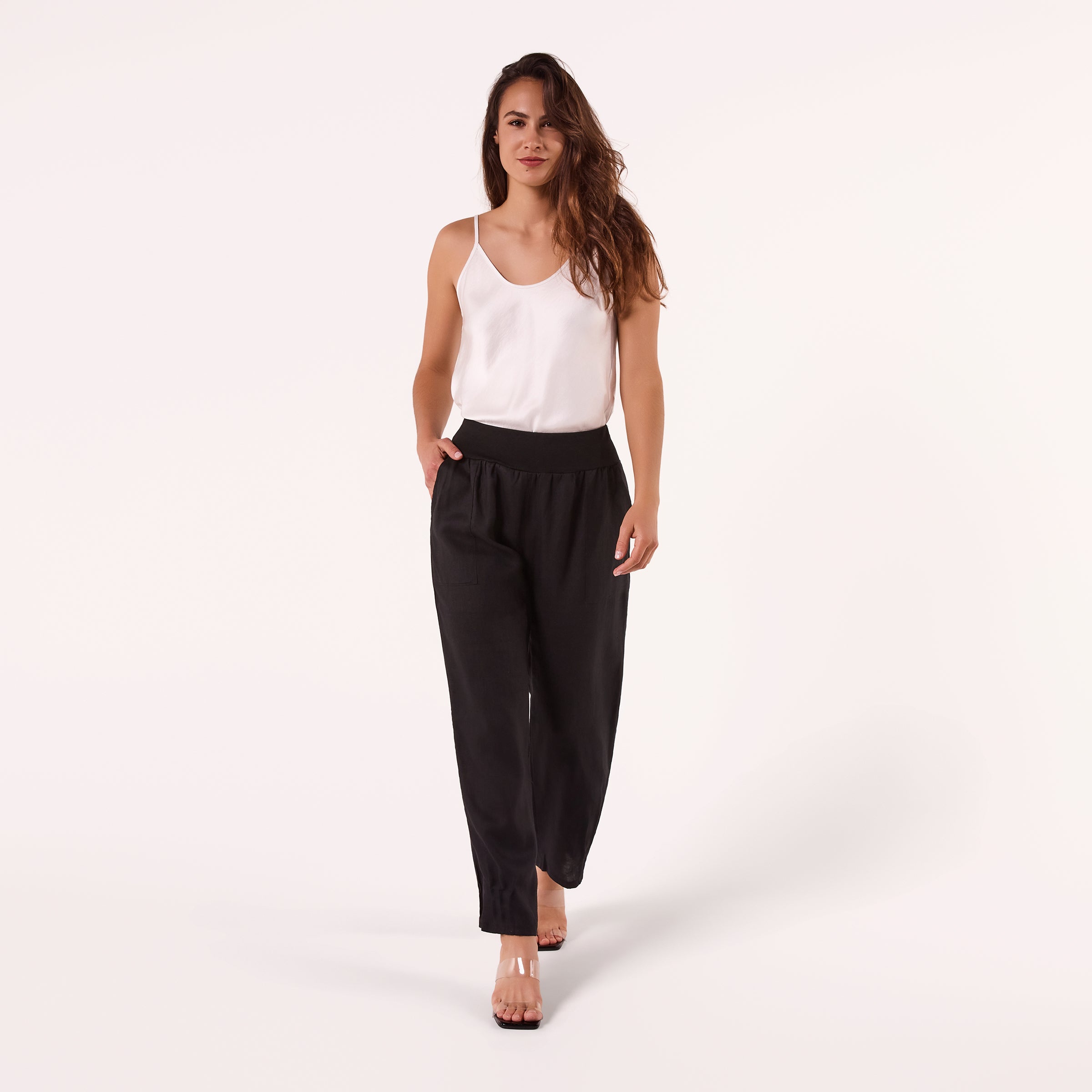 AF00016 100%LINEN PANTS