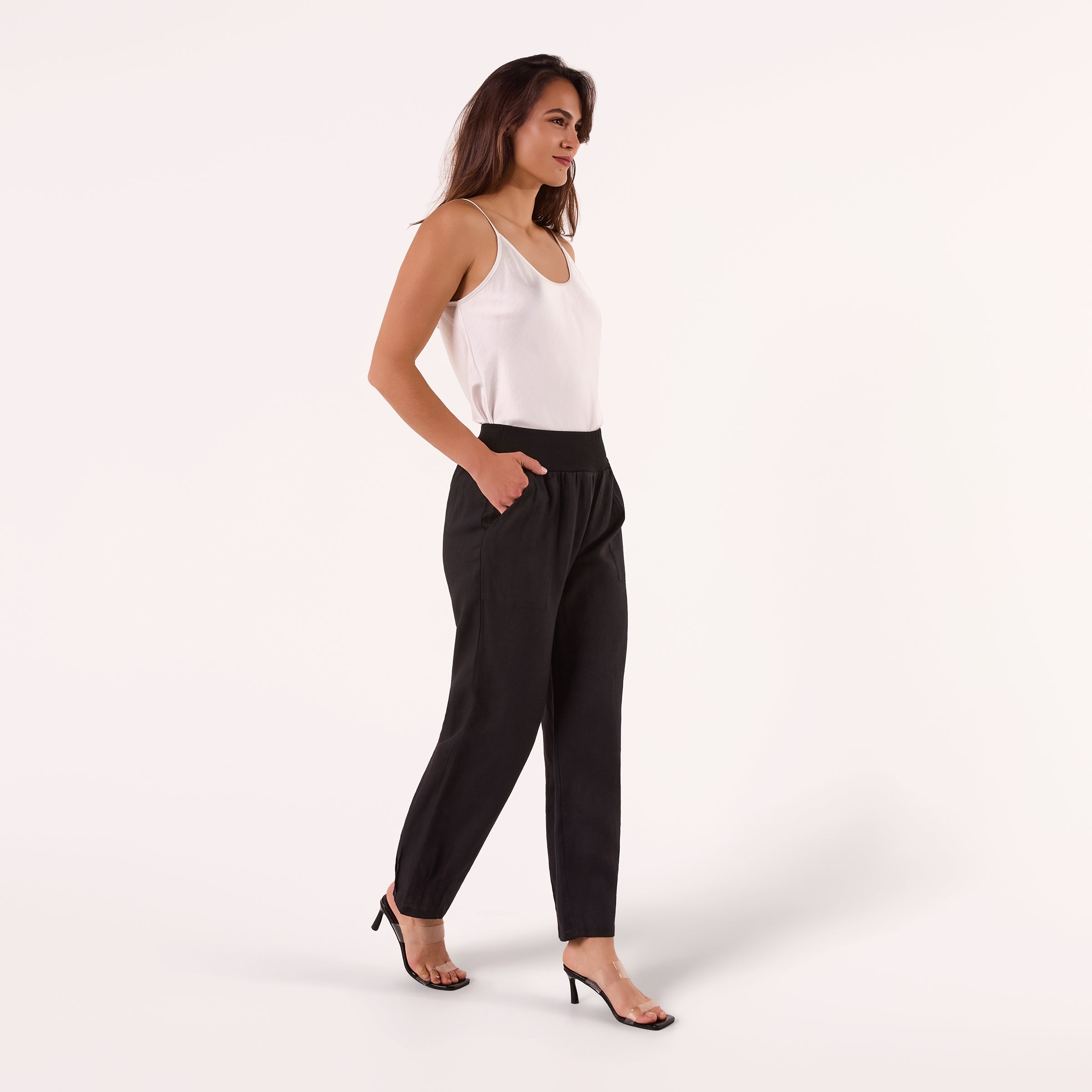 AF00016 100%LINEN PANTS