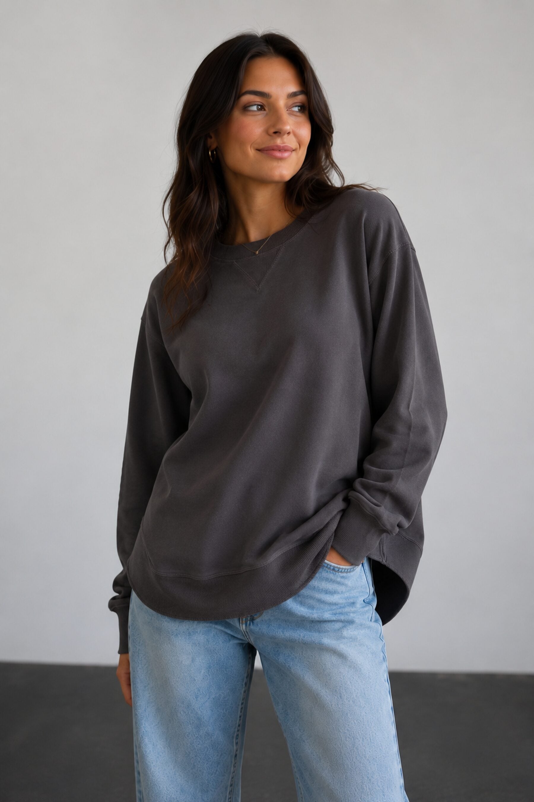 AM25193 PLAIN SWEATSHIRT