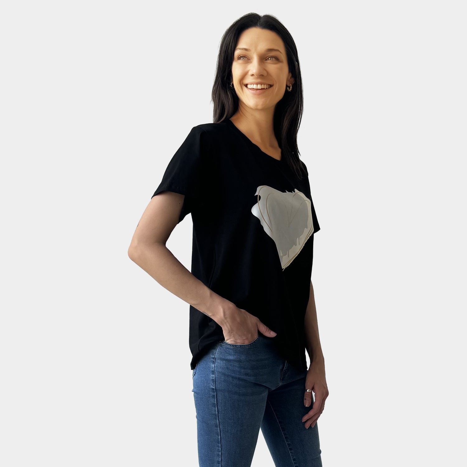 AM23061 FANCY PRINT TEE