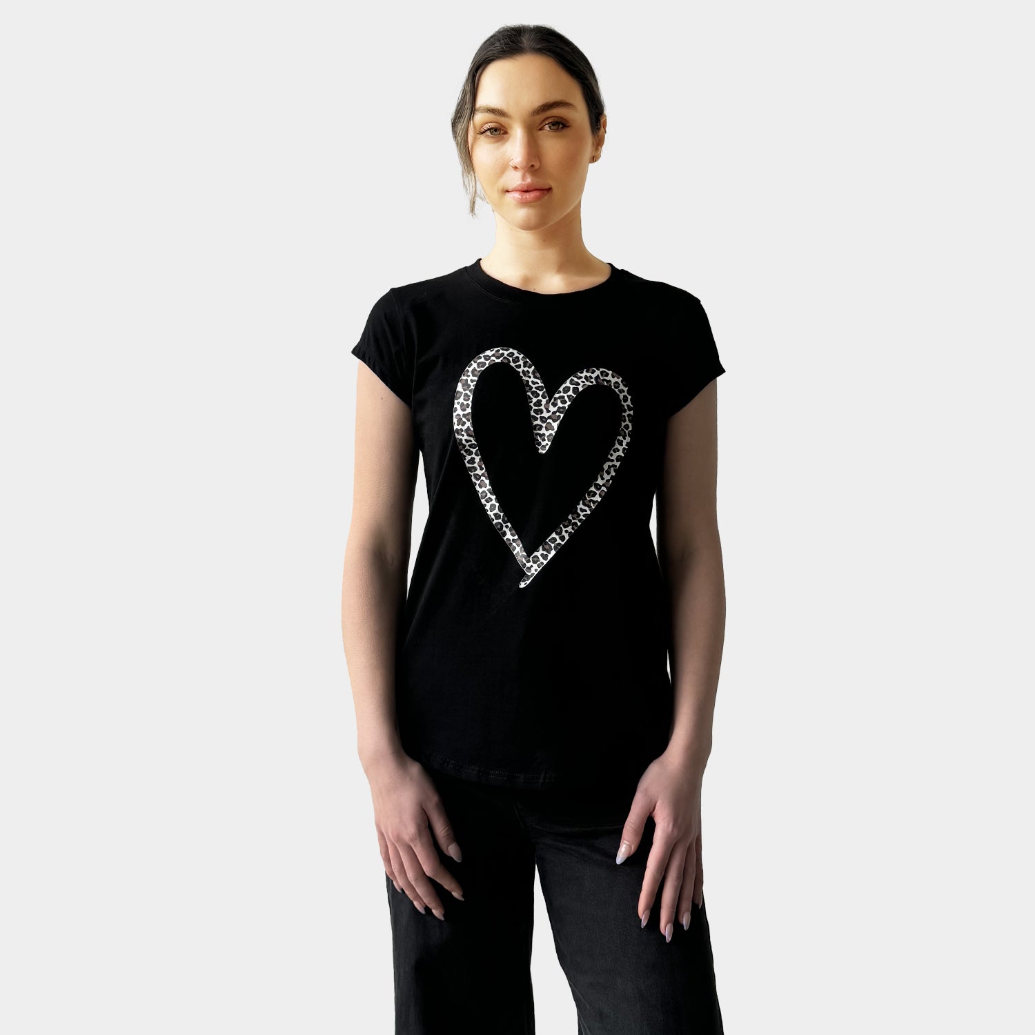 AM01292 LEOPARD LOVE TEE