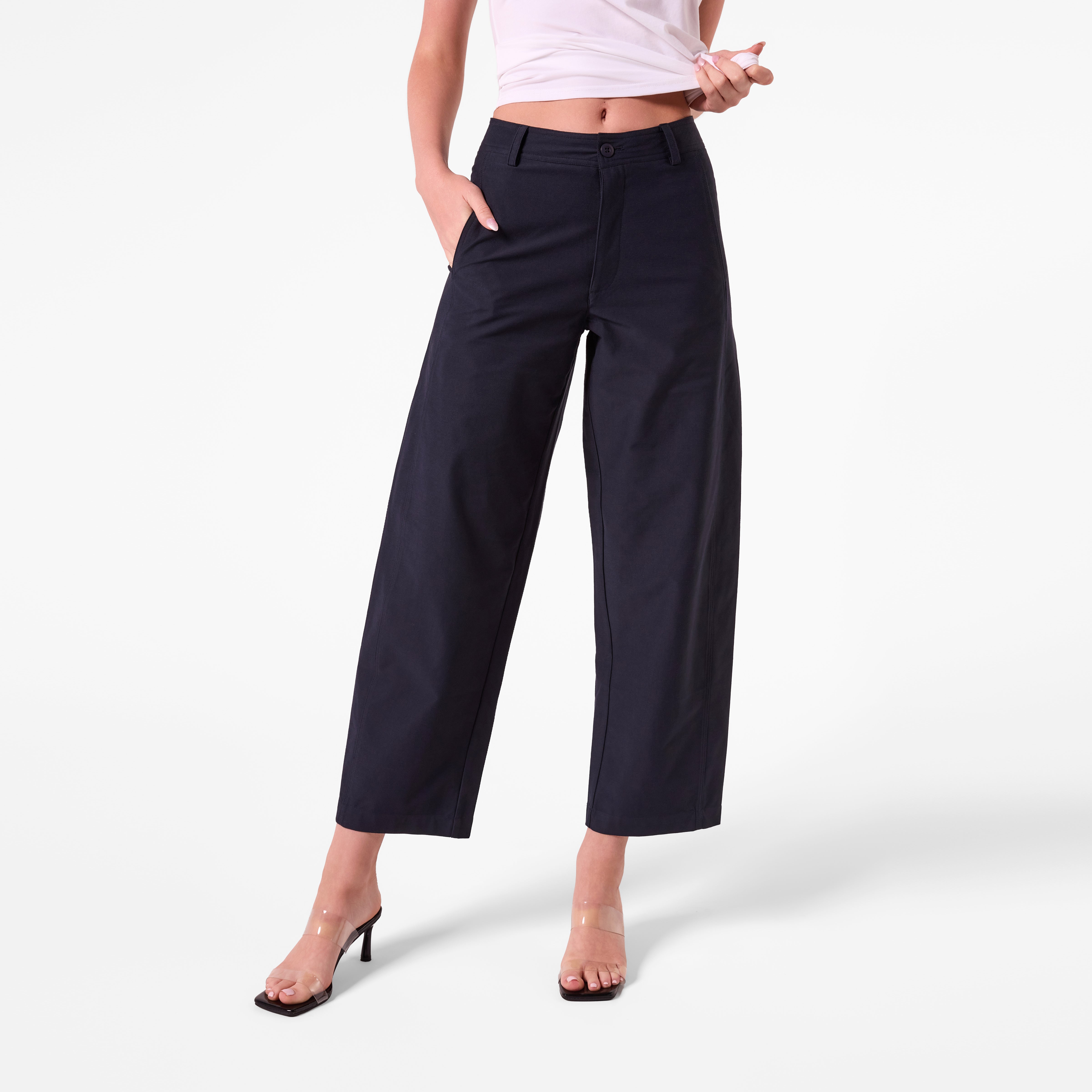 AF00022 BAMEL PANTS - ( NAVY)
