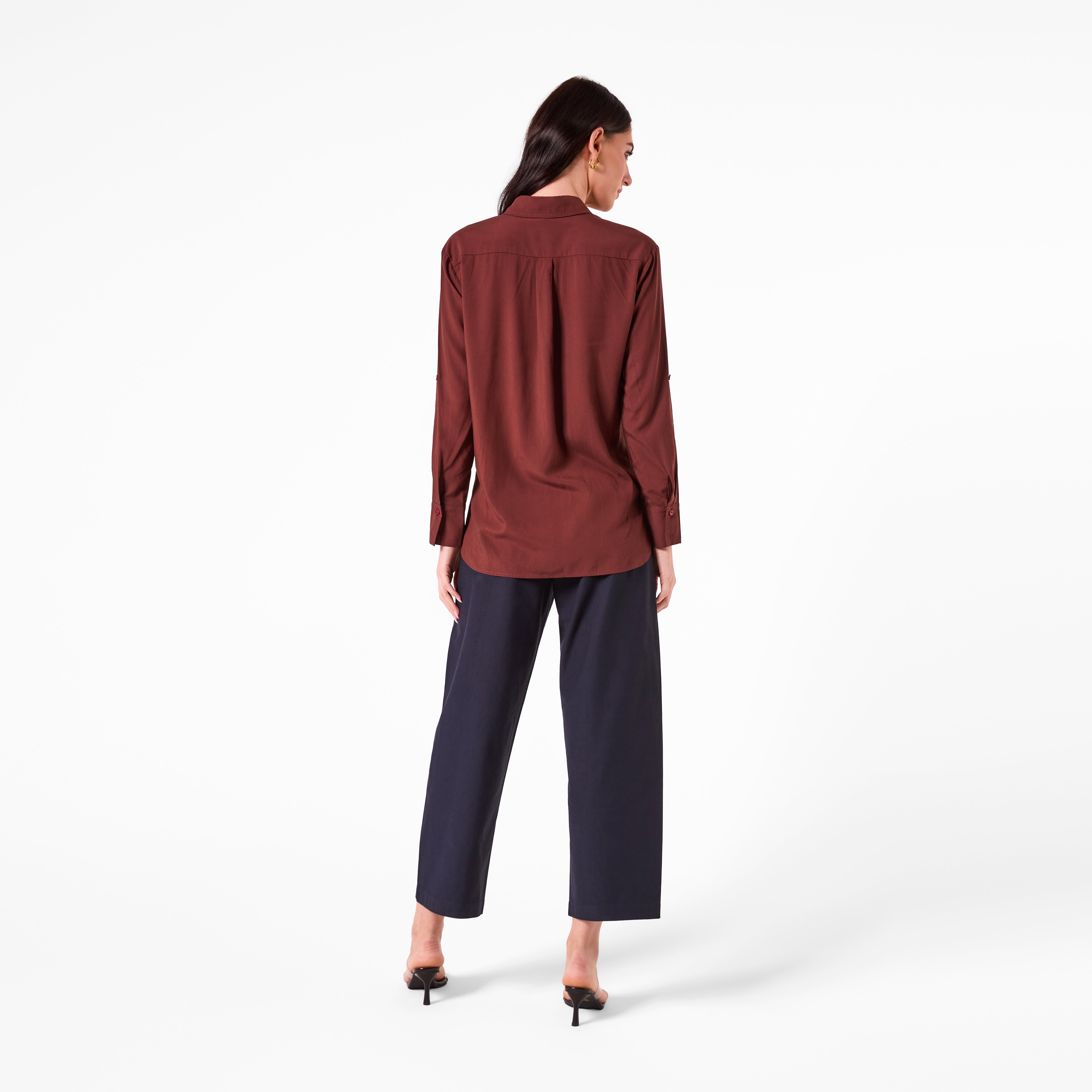 AM26027 PATCH POCKET SHIRT (BROWN)